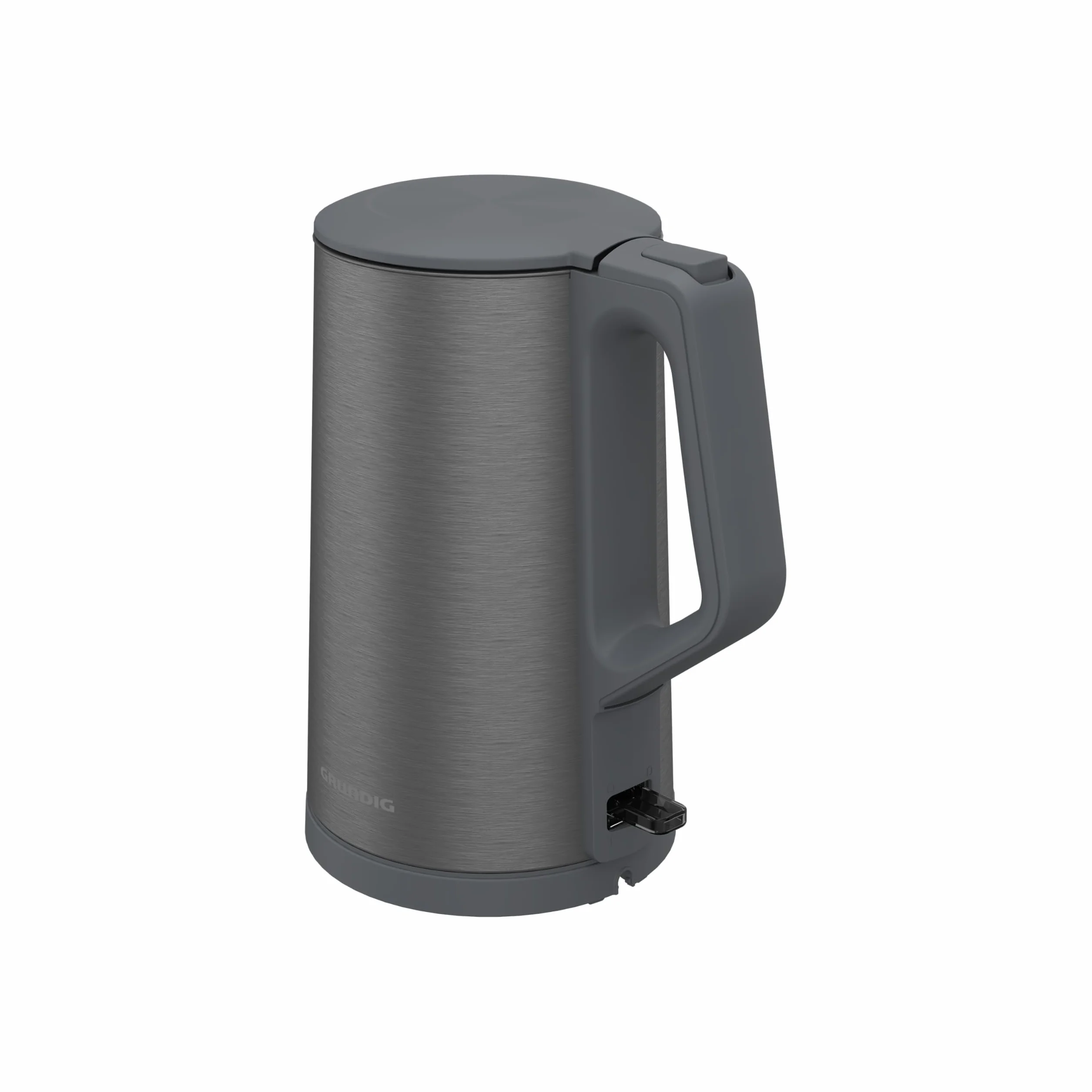 Grundig WK 7340 czajnik elektryczny, moc 2150 W, pojemność 1,5 l, zwijanie kabla, automatyczne wyłączanie, ukryty element grzejny ze stali nierdzewnej, Cool Touch z podwójną ścianką, Dark Inox