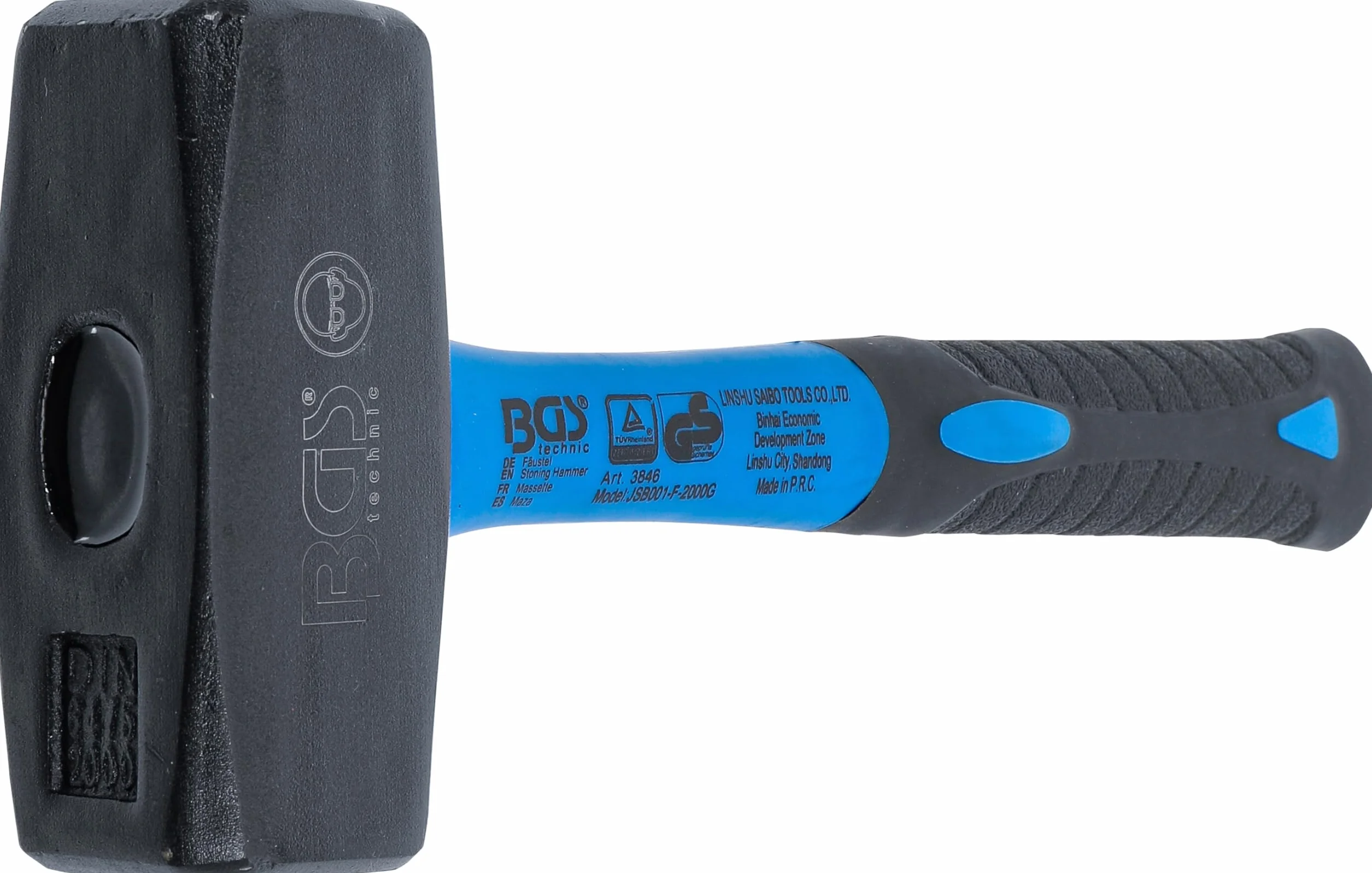 BGS 3846 | Młotek dwuobuchowy | trzonek z włókna szklanego | DIN 6475 | 2000 g