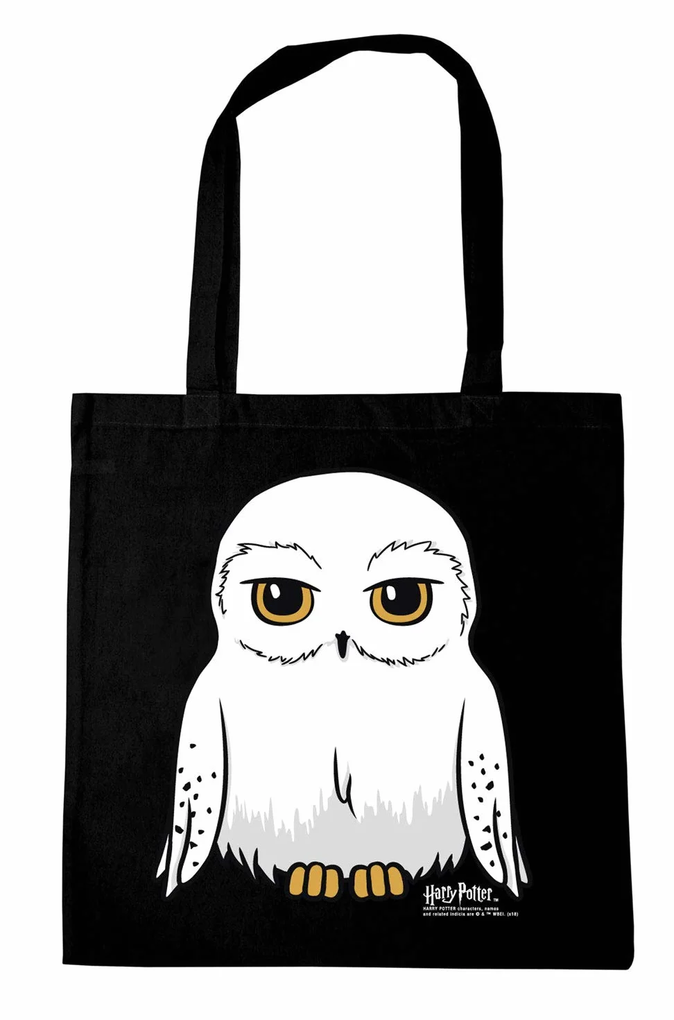 Logoshirt® Harry Potter I Sowa I Hedwig I Torba bawełniana na zakupy I Ekologiczna I Worek jutowy I Z motywem I Długie uchwyty I Öko-Tex® I Czarna I Licencjonowany design