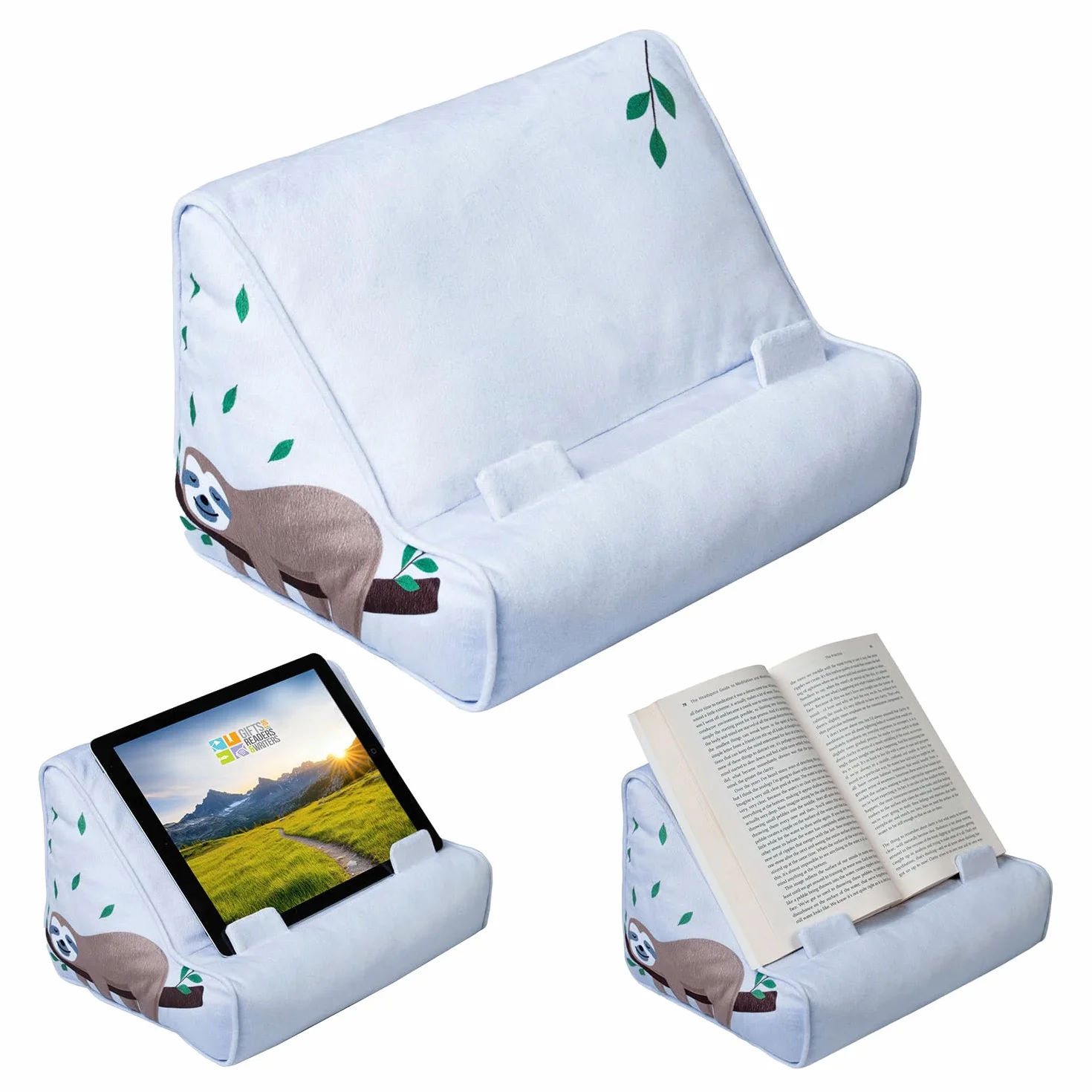 Book Couch iPad Stand | Tablet Stand | Book Holder| Reading Pillow | Reading in Bed at Home | Tablet Lap Rest Cushion | Fun Novelty Gift Idea for Readers, Book Lovers | Phones and eReaders