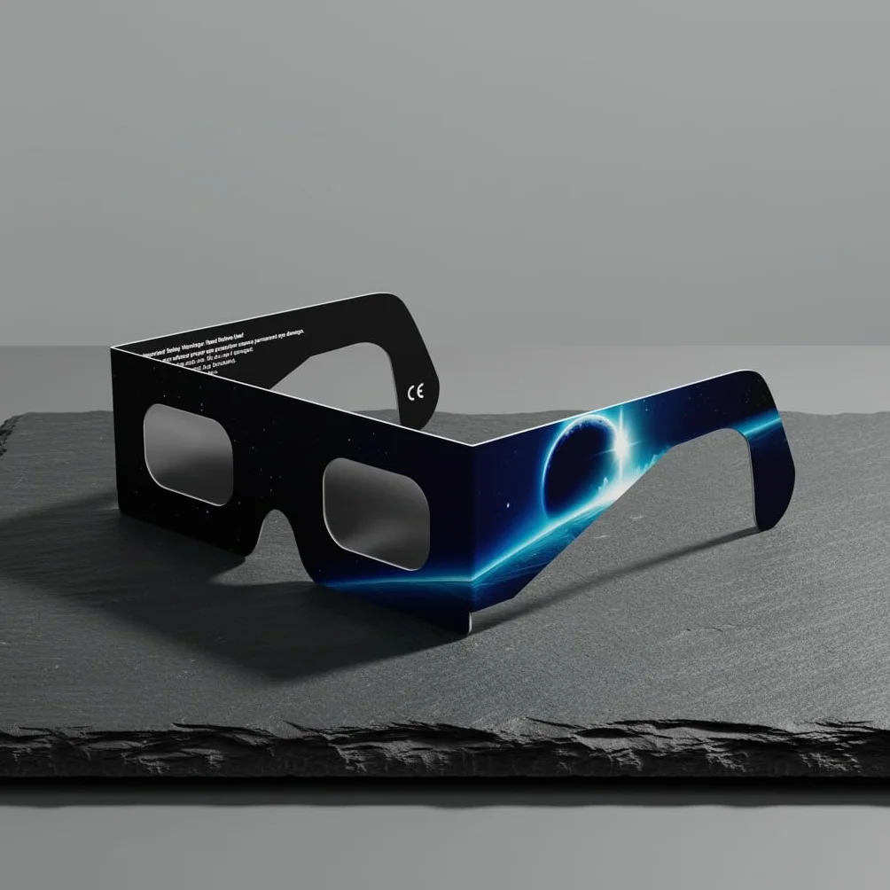 Absolute Eclipse Orbiter Solar Eclipse okulary hurtowe – testowane przez ISO 12312-2 i certyfikat CE – zalecany przez AAS producent UE – 2026 Eclipse Europe