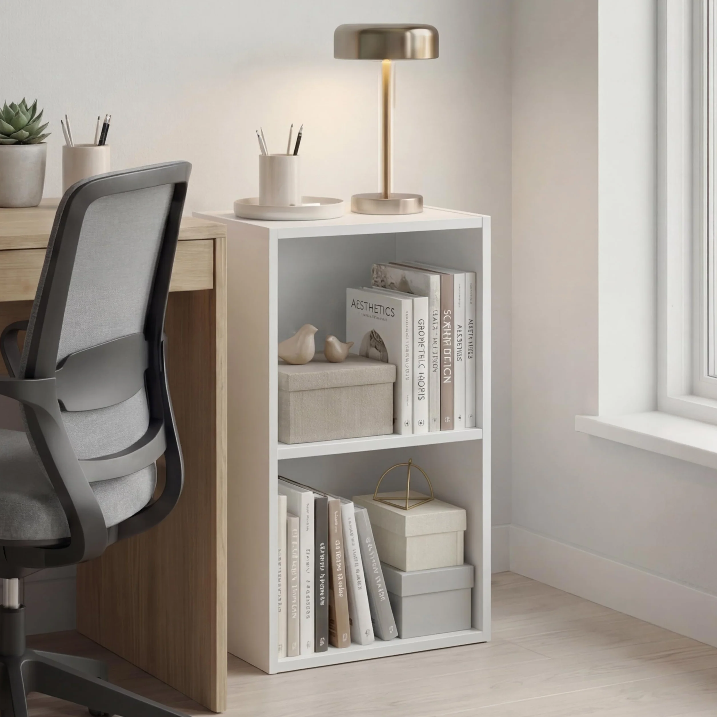 Vida Designs Oxford Regał Drewno Biały 54x32x24 cm