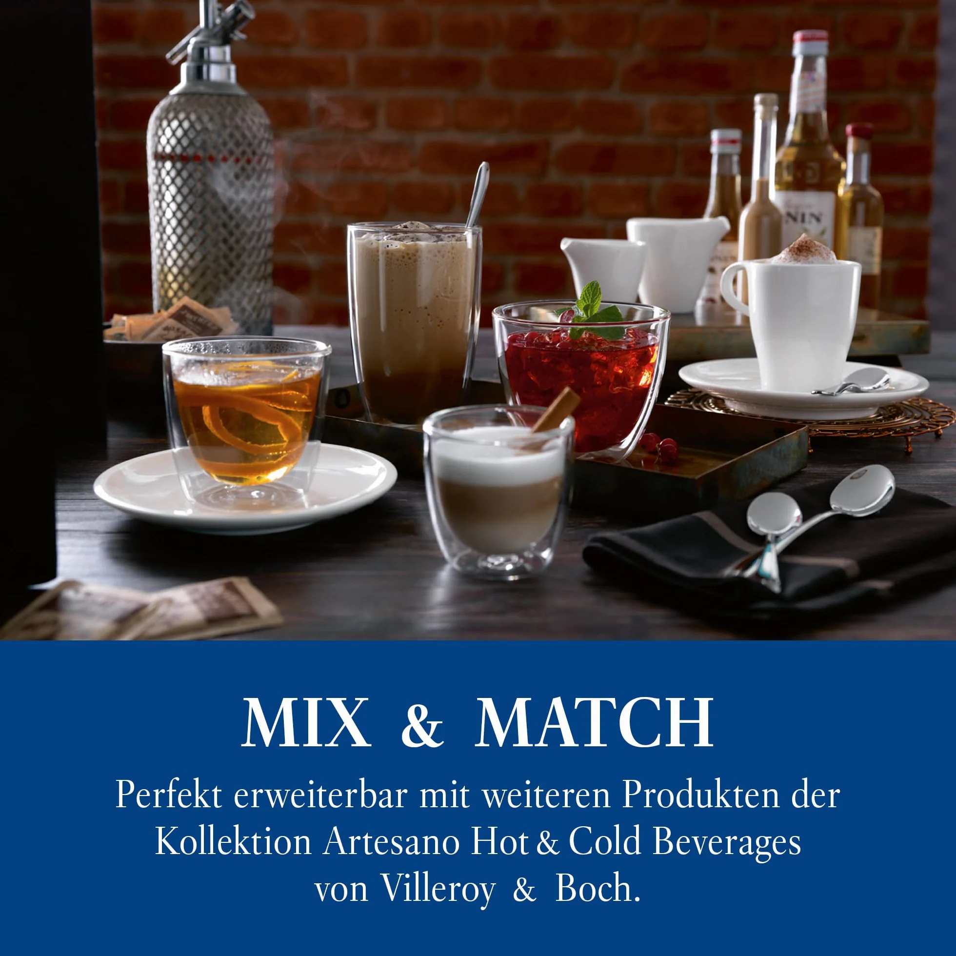 Villeroy & Boch – Artesano Hot&Cold Beverages szklanka do kawy, zestaw 2 szklanek, podwójne ścianki do napojów, 180 ml, szkło borokrzemowe, zmywarka, mikrofala