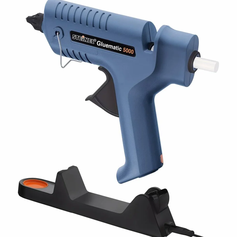 Steinel Gluematic 5000 Pistolet na Klej, Niebieski/Czarny, ‎18 x 3,2 x 18,5 cm; 330 g