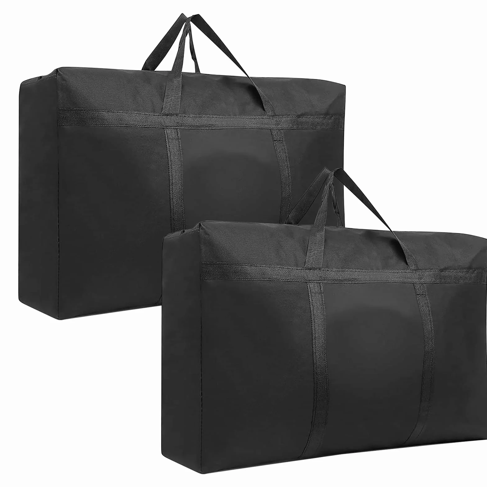 2 sztuki torby do przechowywania kołder 180L, IETWATE 1680D Oxford Heavy Big Bag, wodoodporne trwałe pudła do przeprowadzki duże ze wzmocnionym uchwytem, 100 x 55 x 26 cm duża torba na zamek