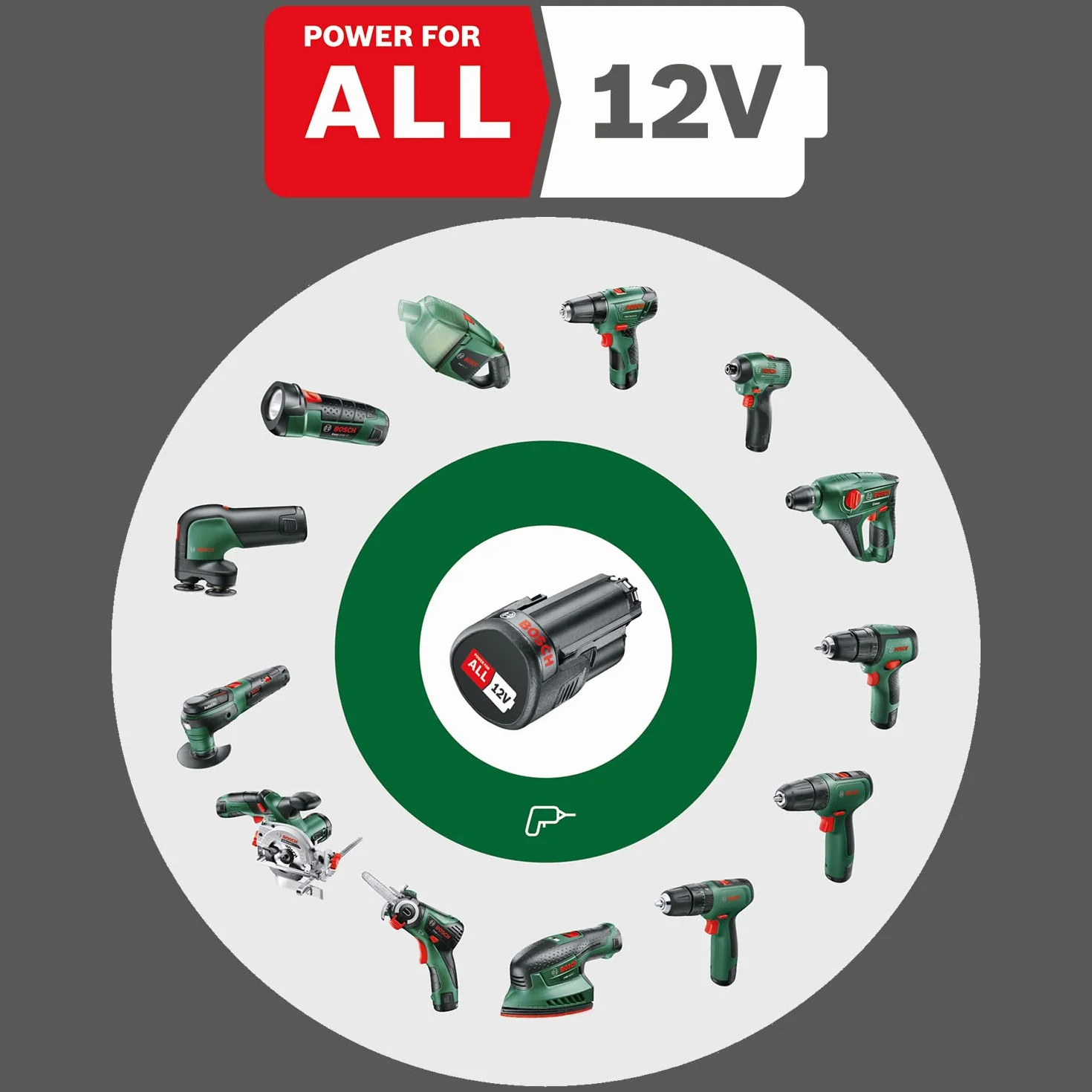 Bosch 1600A02N79 Akumulator, Czarny, 12 VV