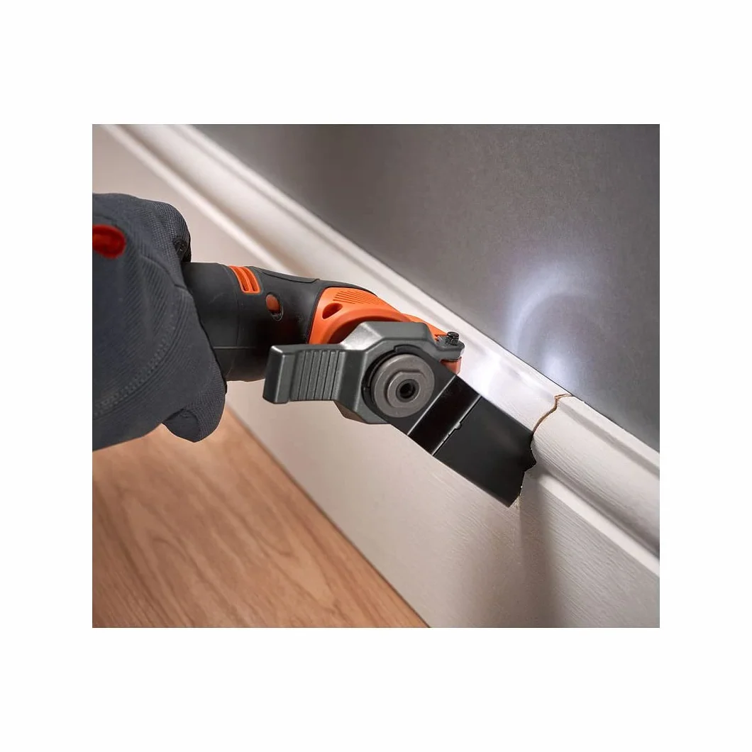 Black+Decker Bezprzewodowe narzędzie wielofunkcyjne oscylacyjne 18 V - piłowanie, szlifowanie, skrobanie i szlifowanie - w zestawie z akumulatorem 2 Ah, ładowarką i 20 akcesoriami w pudełku