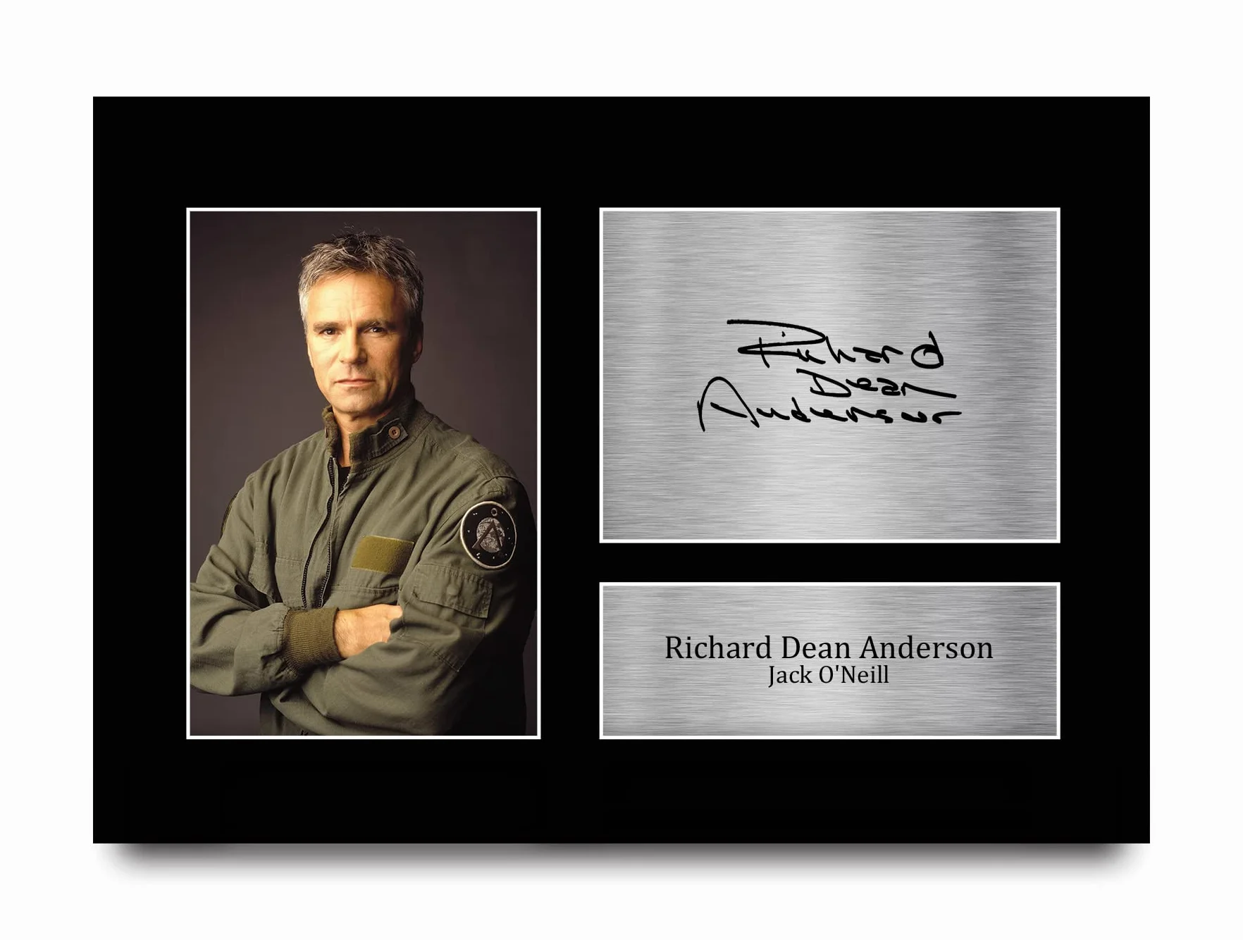 HWC Trading A4 Richard Dean Stargate SG-1 Prezenty Drukowane Podpisane Zdjęcie Z Autografem Dla Fanów Seriali Telewizyjnych