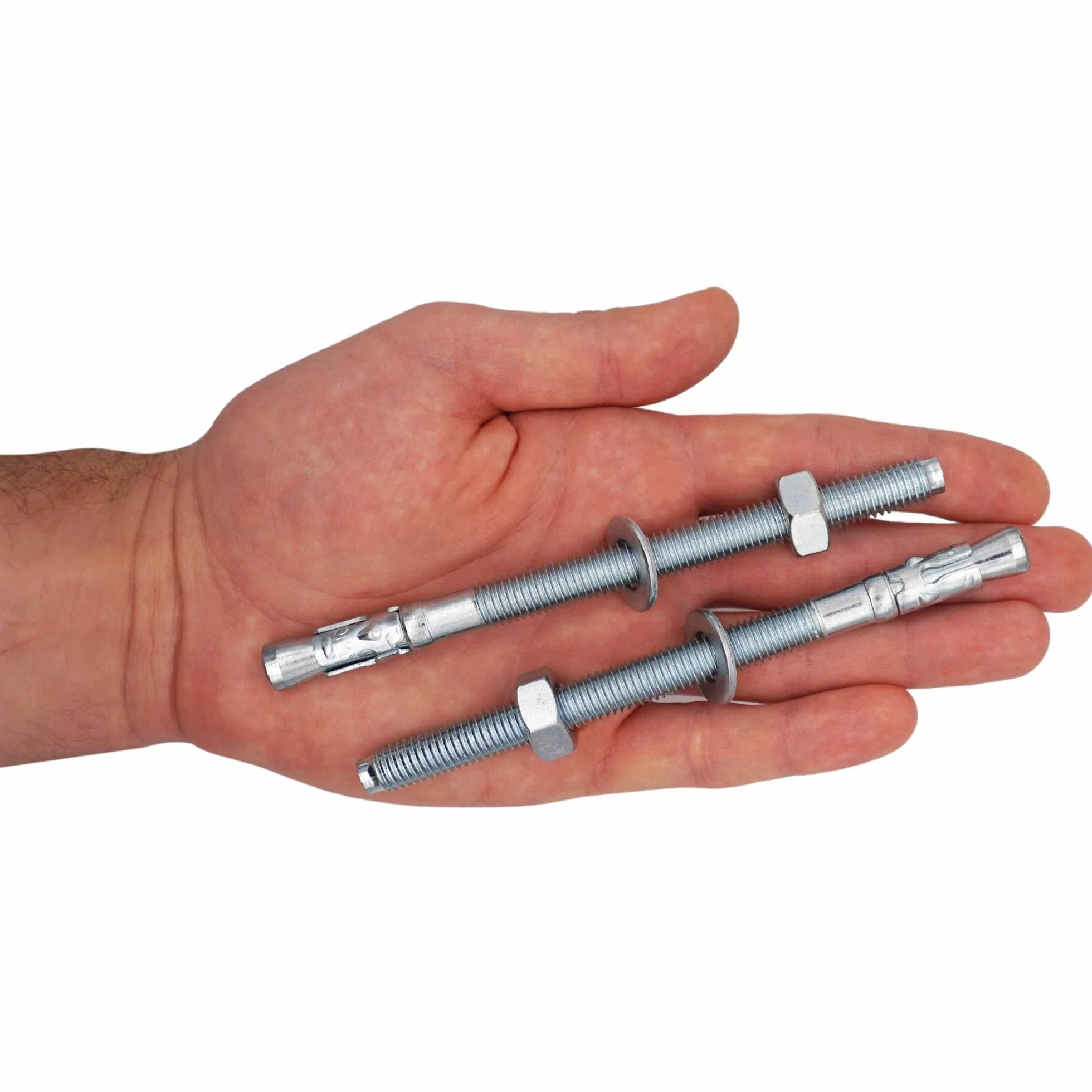 SKIR'CO (8 szt.) ocynkowane kotwy klinowe M10 x 140 mm, metalowe kołki, śruba kotwiąca, kotwa murarska, kotwa do betonu