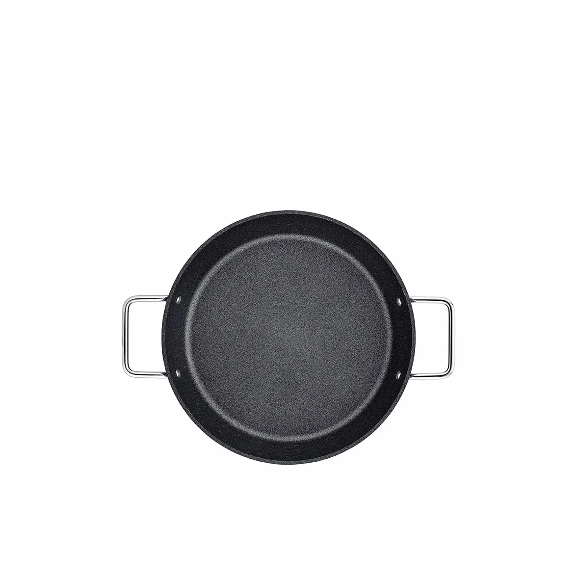 Fissler Adamant patelnia do serwowania, duża (Ø 32 cm), aluminiowa patelnia, powlekana, nieprzywierająca, wysoka krawędź, odporna na zarysowania – indukcyjna, czarna