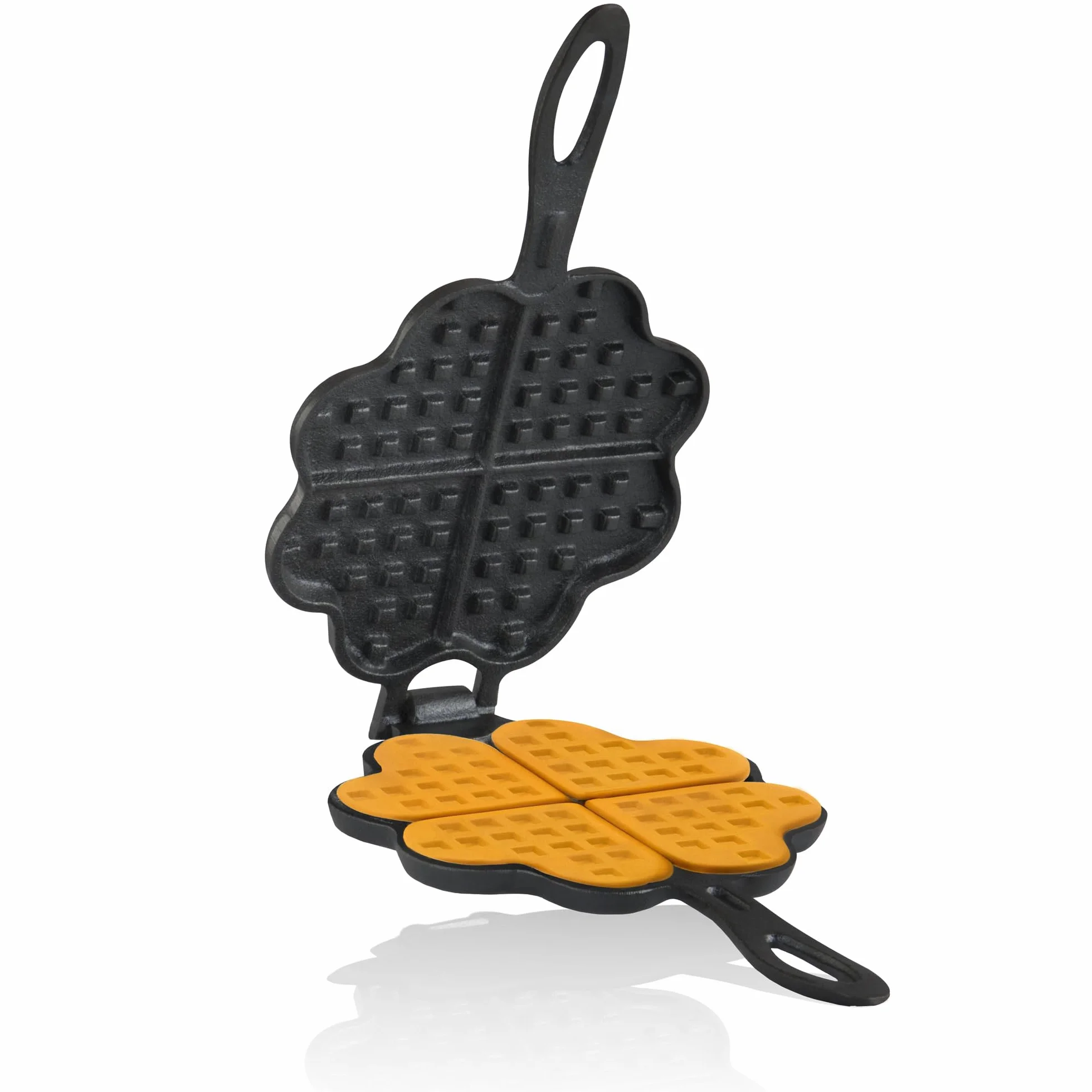 BBQ-Toro żeliwna gofrownica w kształcie serca Ø 15 cm podwójna forma na gofry