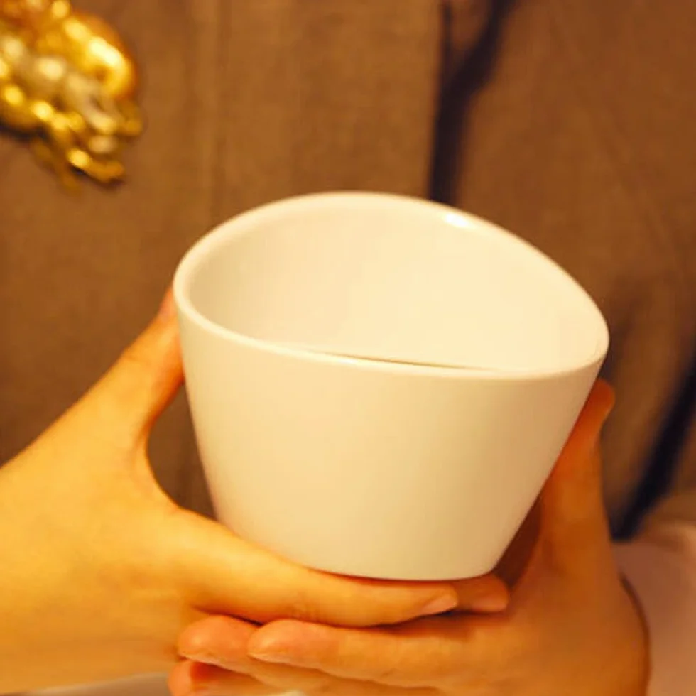 Tilted Smart Tea Infuser Cup Półautomatyczny Ceramiczny Lazy Cup Set