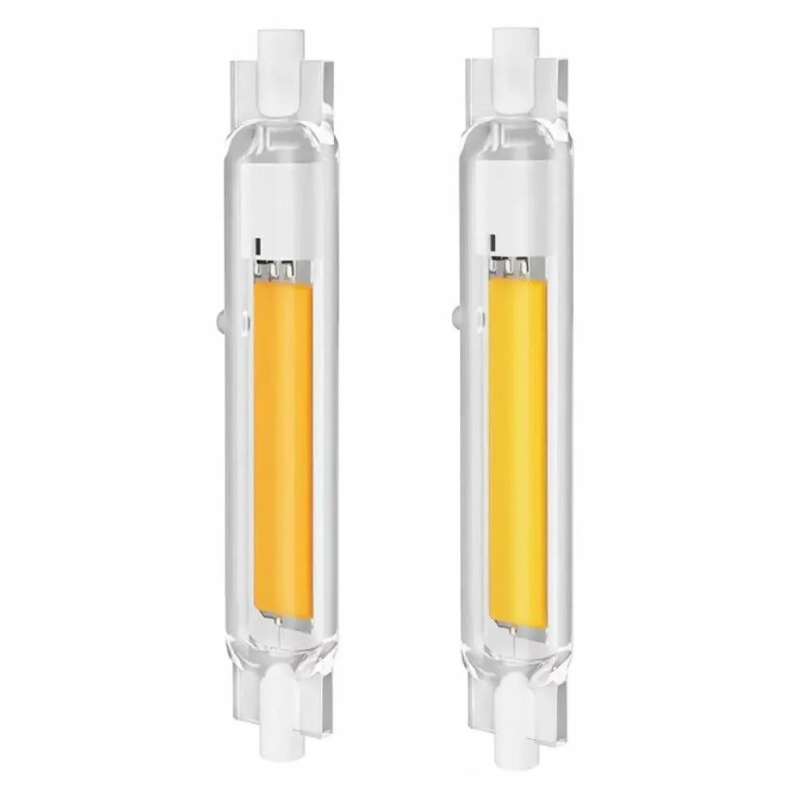 1 szt. Lampa LED R7S High Power Regulowana AC110V 220V COB BLUB 15W 20W 30W 118MM LED SZKŁO CZERWONE BOOFBILB 220V 118MM 15W NATURALNY BIAŁY
