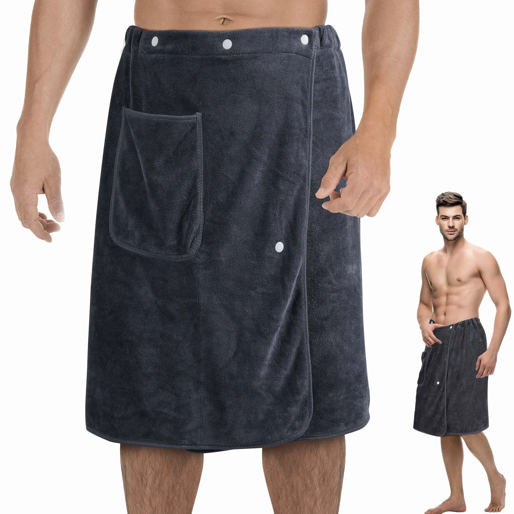 Męski kilt do sauny (Ciemnoszary)