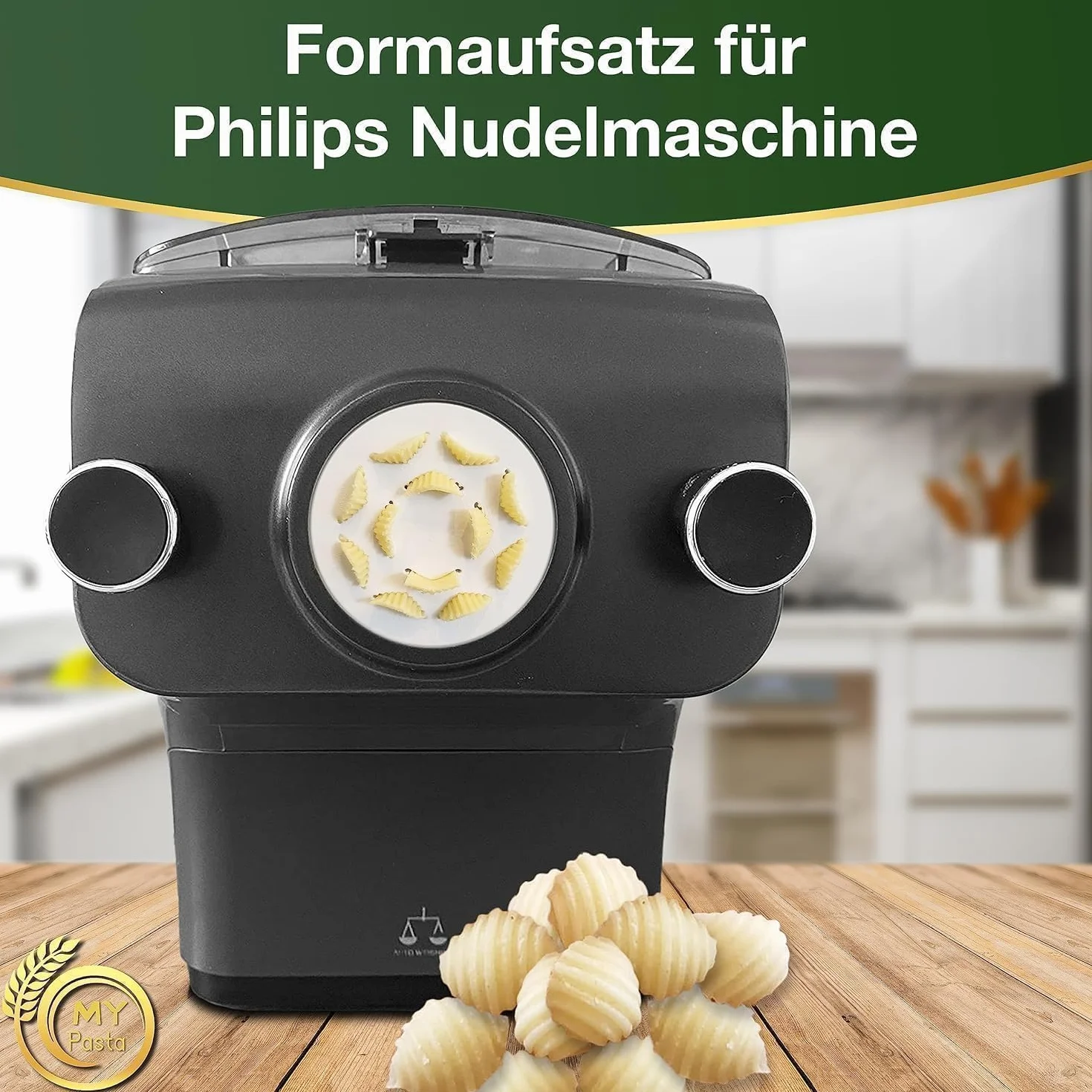 MY Pasta - Conchiglie Rigate S - Akcesoria Do Maszynki Makaronu - Pasta Disc Kompatybilny Z Pasta Maker Avance - Matryca Do Samodzielnego Przygotowania Makaronu