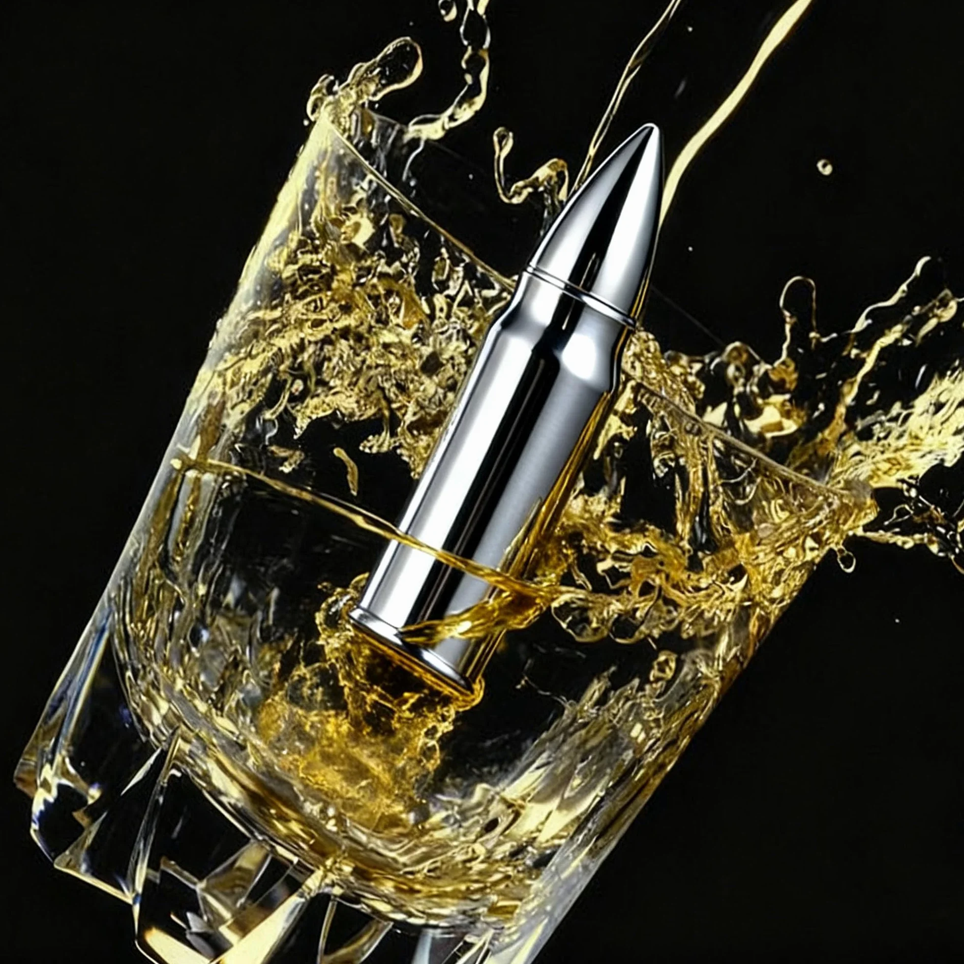 YUEMING Zestaw kamieni do whisky 6 kamieni 1 szczypce kostki lodu wielokrotnego użytku
