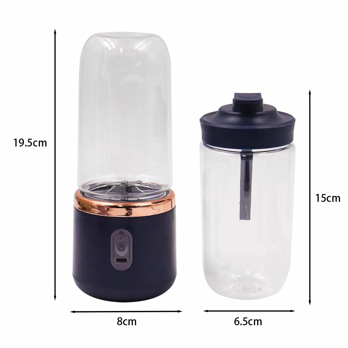 Sarini Mini Blender Przenośny 400ml USB Akumulatorowy Do Podróży Sportu