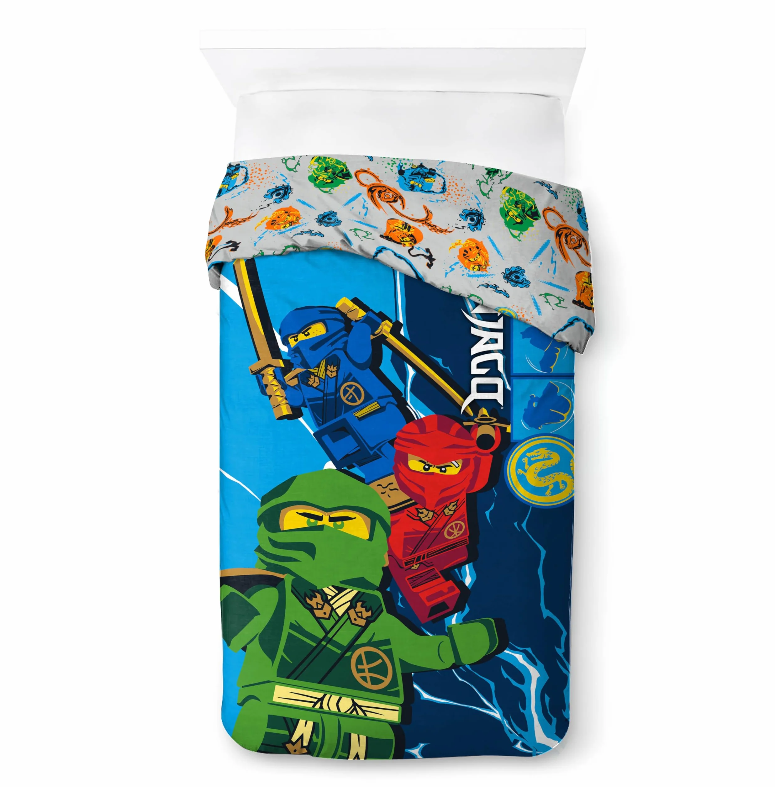 Jay Franco Lego Ninjago komplet pościeli dziecięcej niebieski 2-częściowy