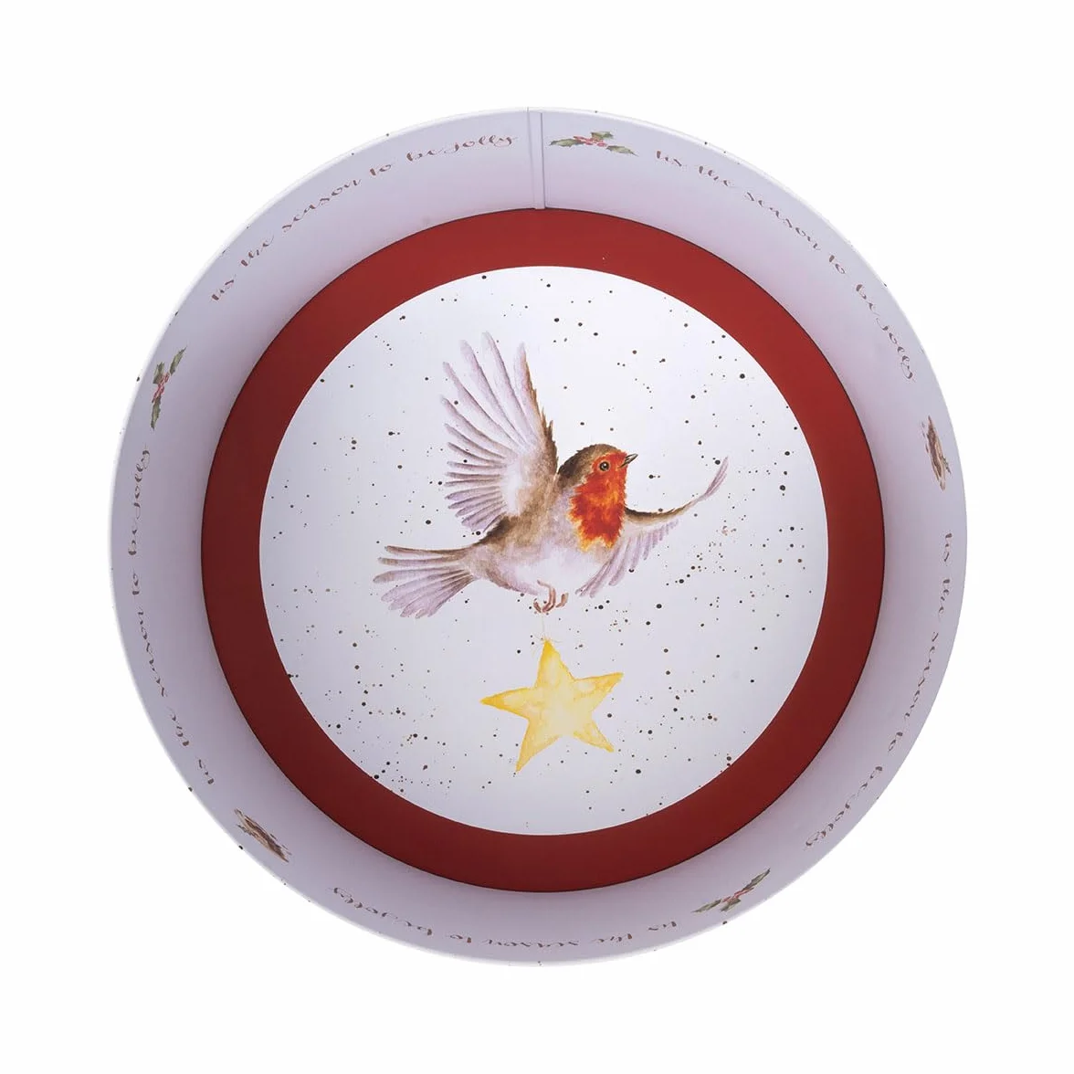 Wrendale Designs Rockin Robins' forma bożonarodzeniowa do rudzika, okrągła puszka