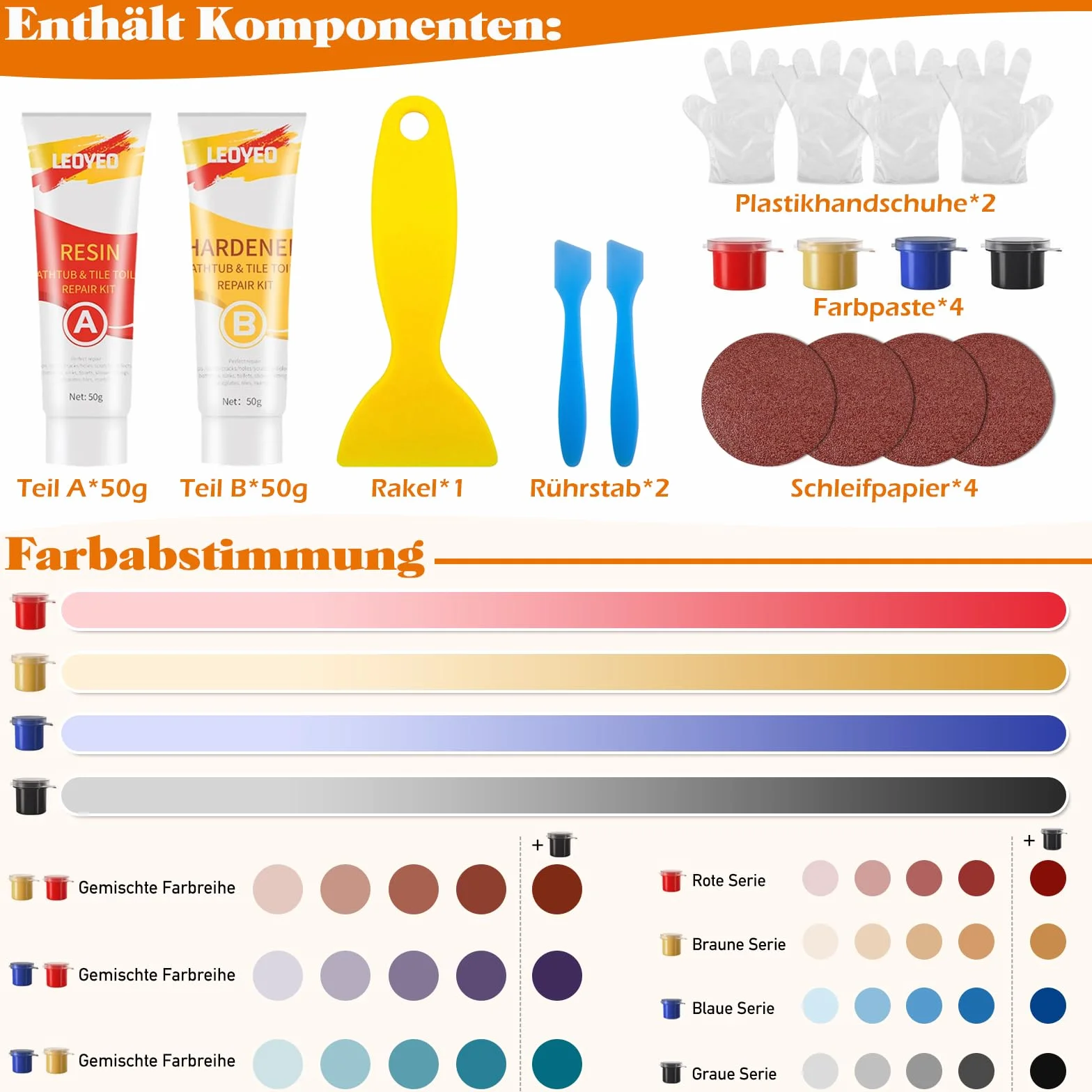 Zestaw naprawczy do płytek, biały, 100 g, wodoodporna emalia, zestaw naprawczy do zadrapań, dziur, pęknięć, ceramicznych umywalek, białych płytek