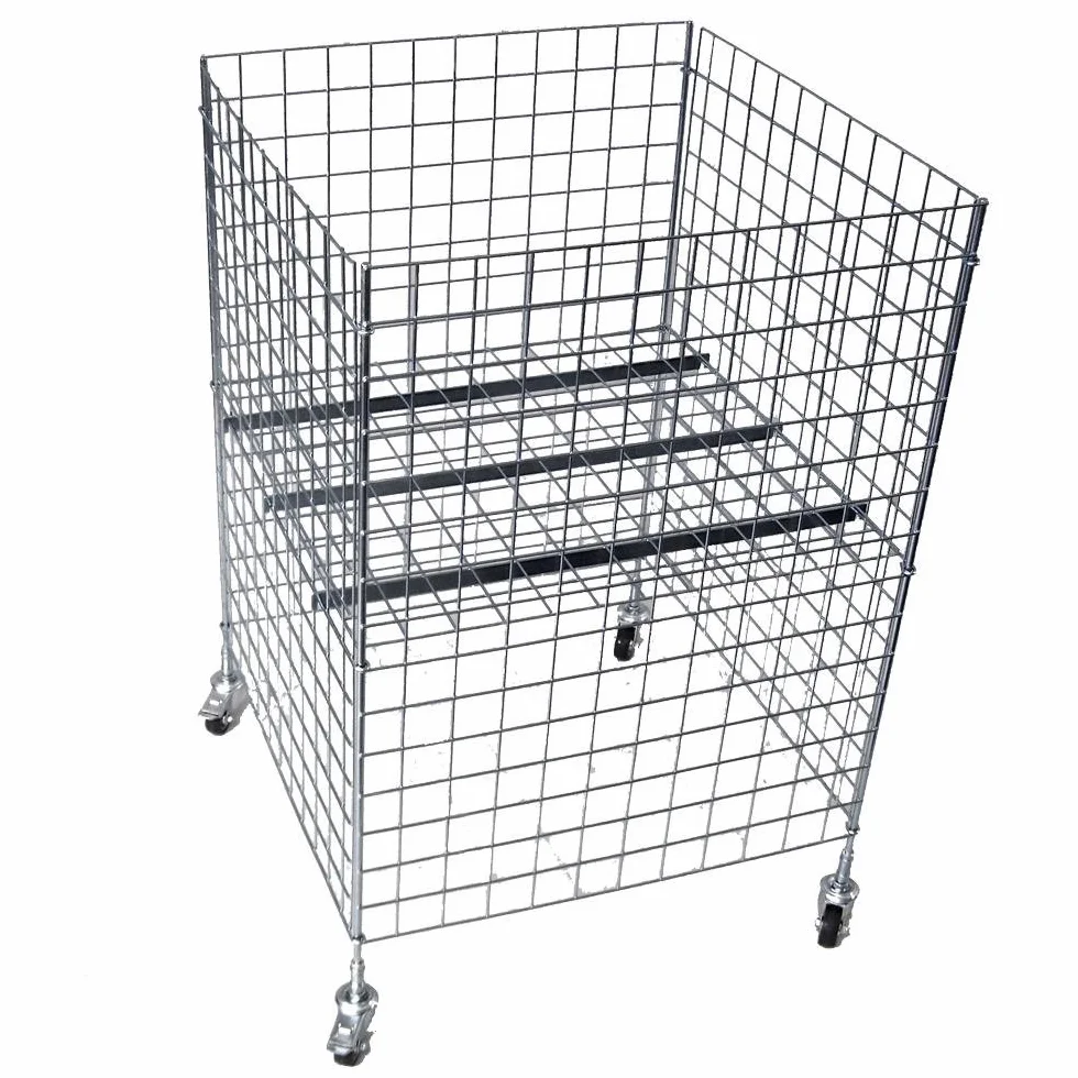 Kosz promocyjny 60 x 60 x 90 cm z półką i zestawem kół 75 mm