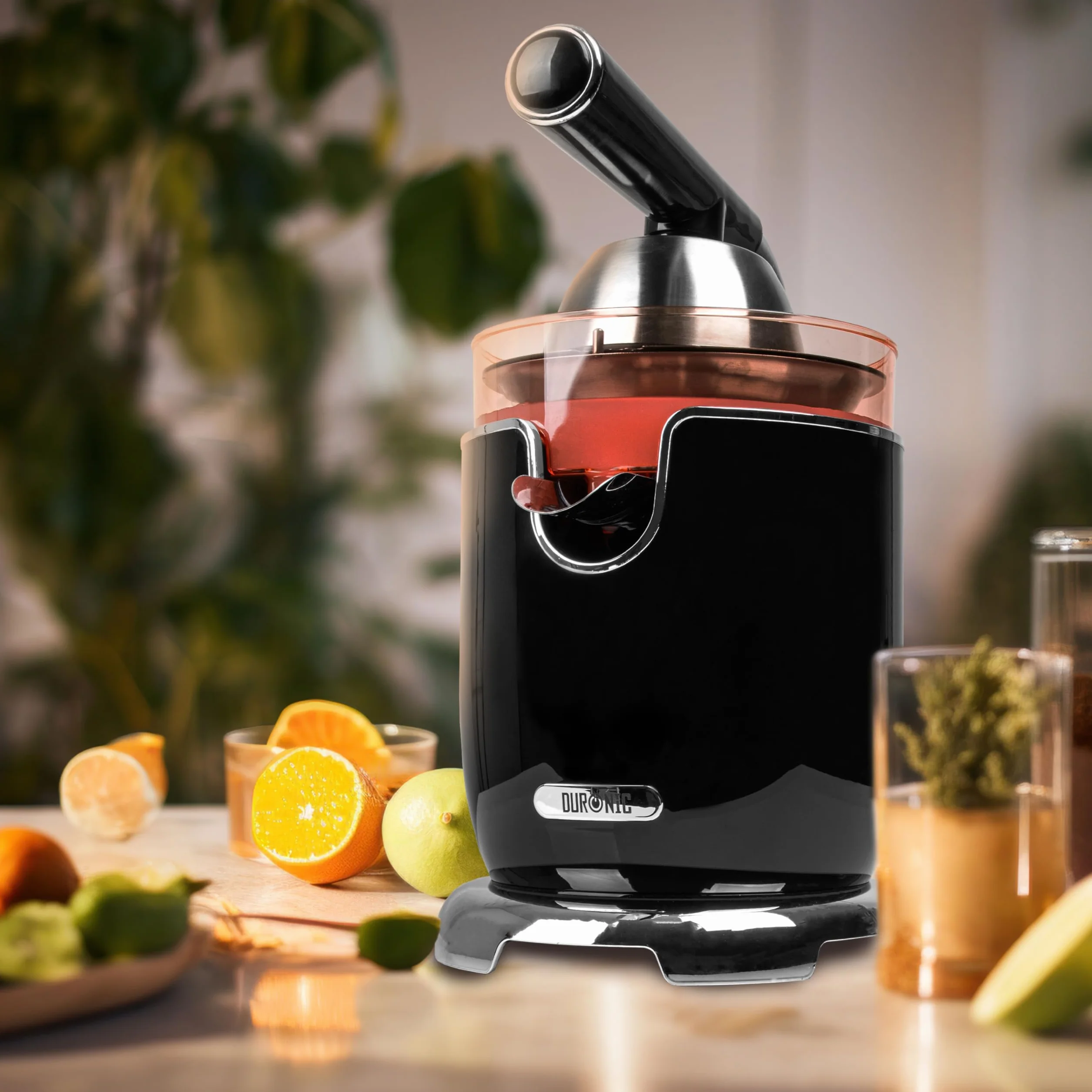 Dronic JE605 Wyciskarka do cytrusów 600W | Pojemność 400ml | Regulowany filtr do pulpy | Idealny do soku z cytrusów pomarańczy, świeżych cytryn, limonki