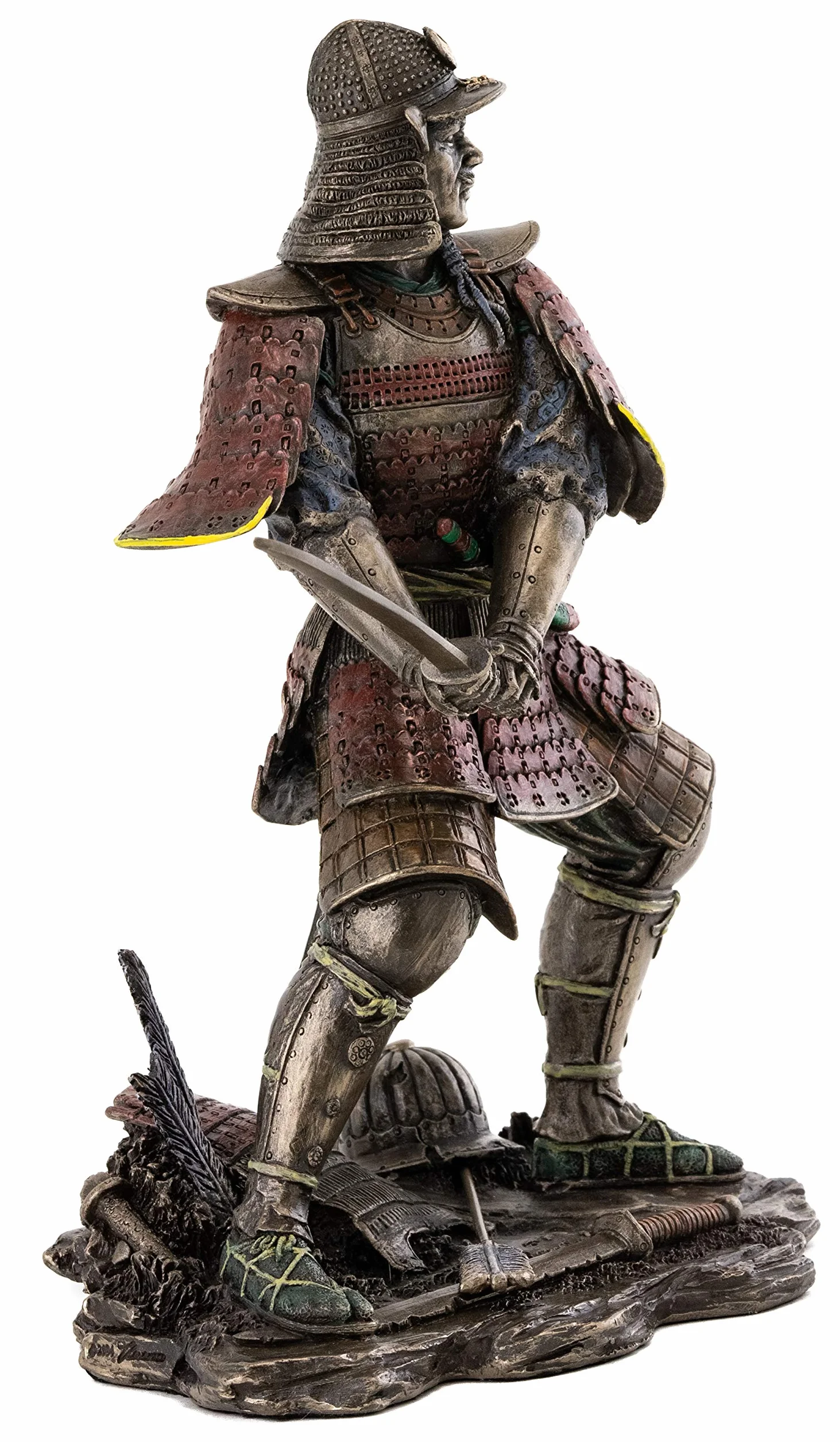 Top Collection Brązowa statuetka japońskiego generała samuraja Minamoto