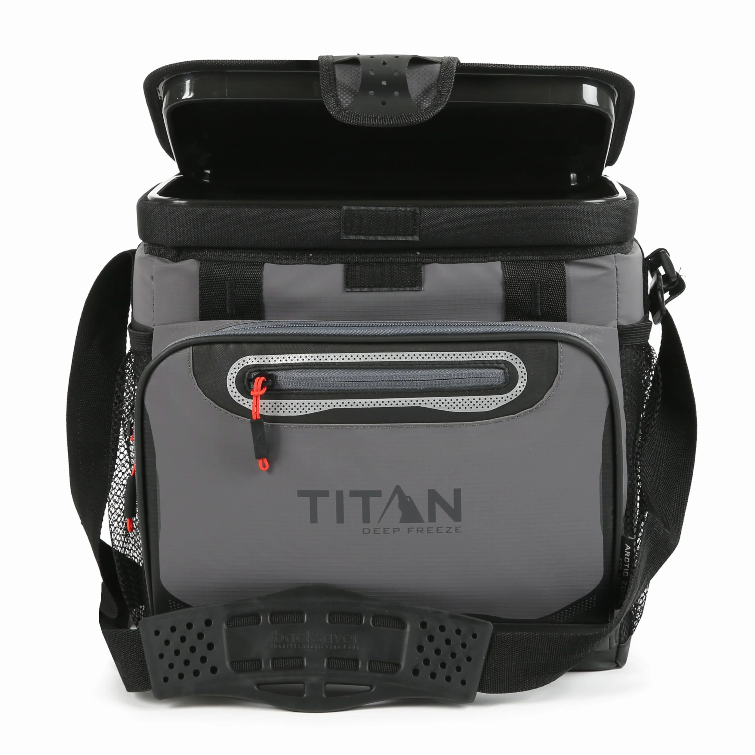 Titan Deep Freeze Cooler chłodziarka twarda bez zamka błyskawicznego - izolacja głębokiego zamarzania, wkładka twarda i inteligentna półka