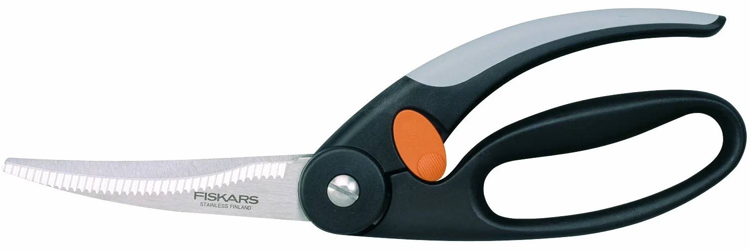 Fiskars Nożyce do drobiu, Functional Form, Długość całkowita: 25 cm, Stal/tworzywo sztuczne, 1003033