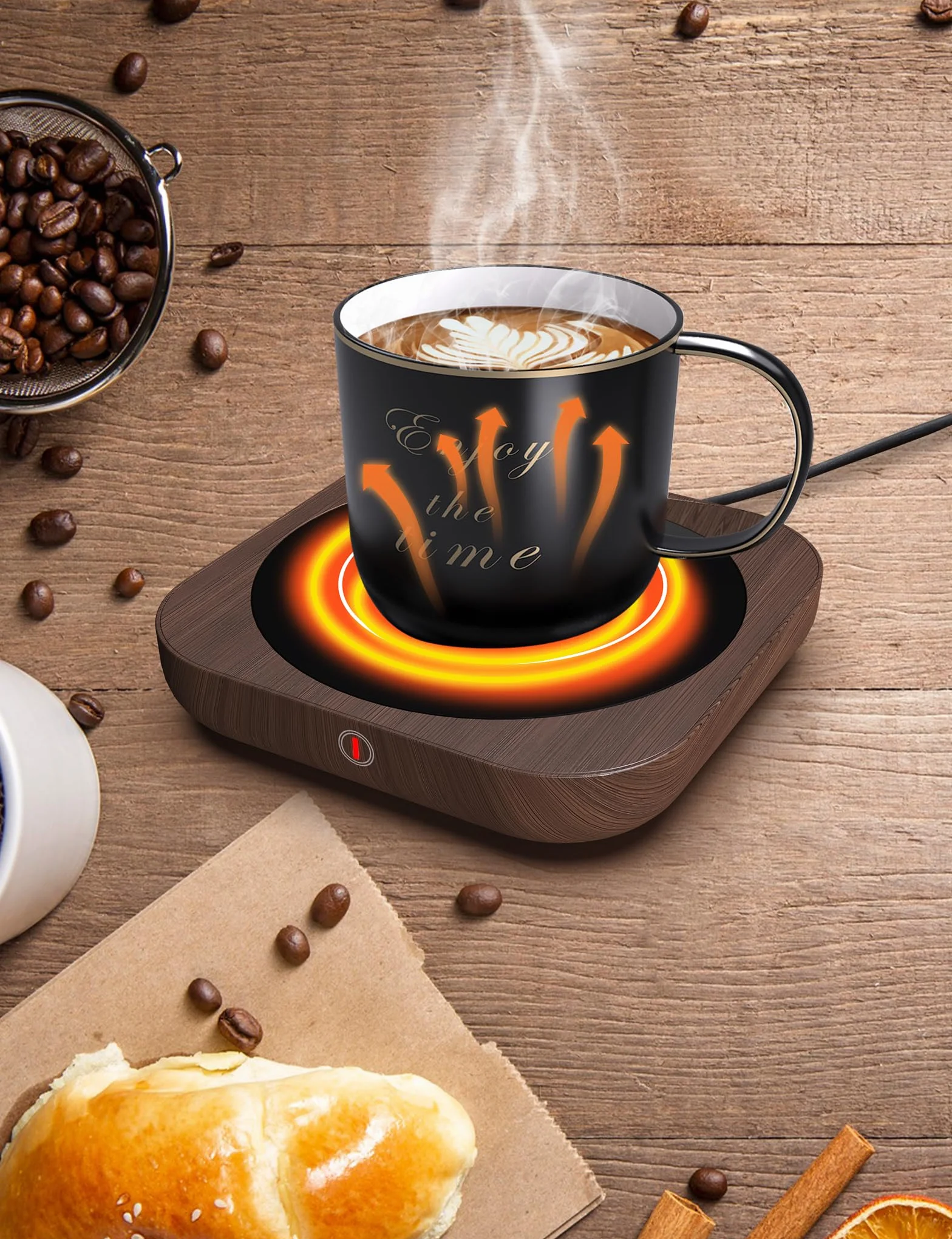 Podgrzewacz do Kawy z 3 Regulowanymi Temperaturami, Automatyczne Wyłączanie, do 180℉/80℃