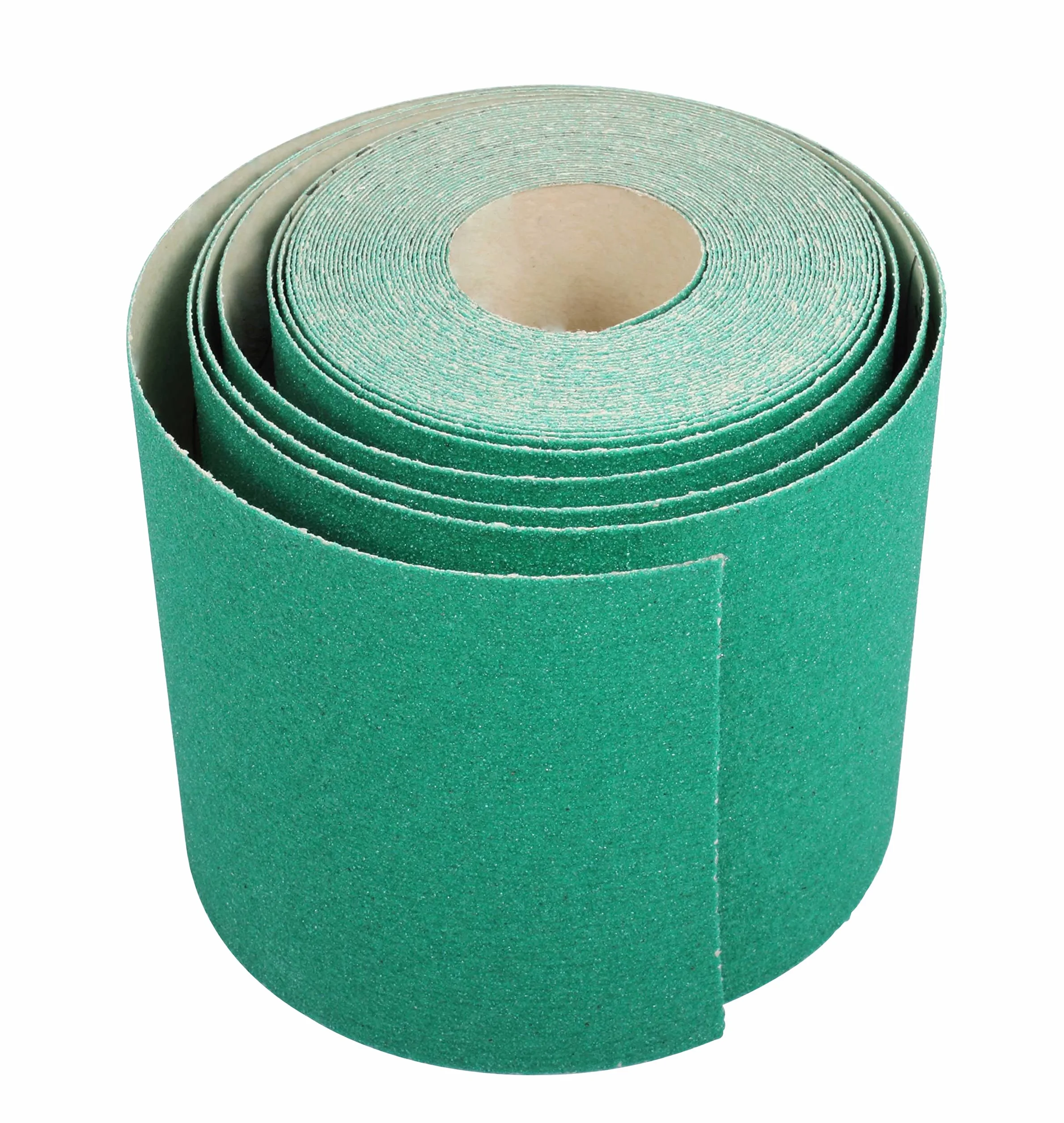 ProDec 10 m rolka 100 g średniodrobnoziarnistego zielonego papieru ściernego z tlenkiem glinu do szlifowania drewna, farb, tynku, szpachli, metalu i innych materiałów, szerokość 115 mm