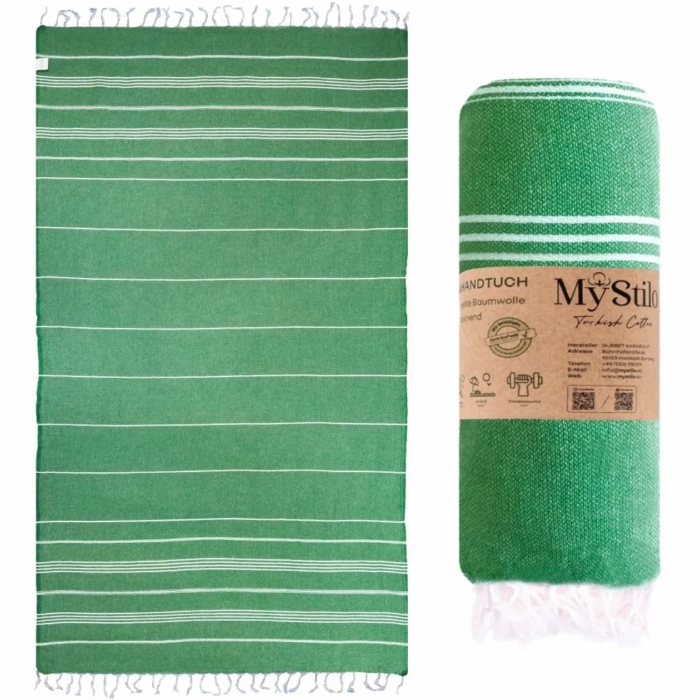 Ręcznik do sauny XXL Hamamtuch – duży, miękki ręcznik kąpielowy 100x200cm, szybkoschnący – ręcznik plażowy premium, Beach Towel, ręcznik dla mężczyzn, kobiet, do jogi i fitnessu (Benetton)