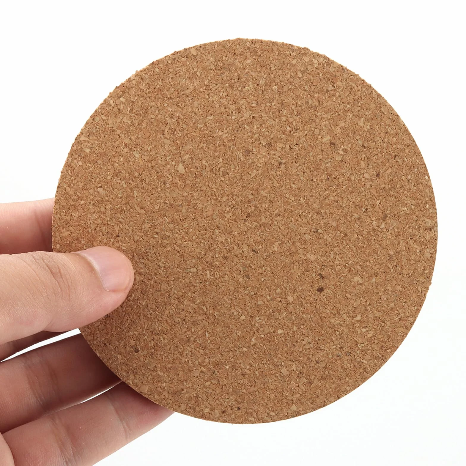 50 sztuk okrągłych podstawek korkowych, 10 cm, dm, 3 mm, z drewna, korka, chłonne podkładki pod szkło, do domu, biura, baru, restauracji, 50 sztuk