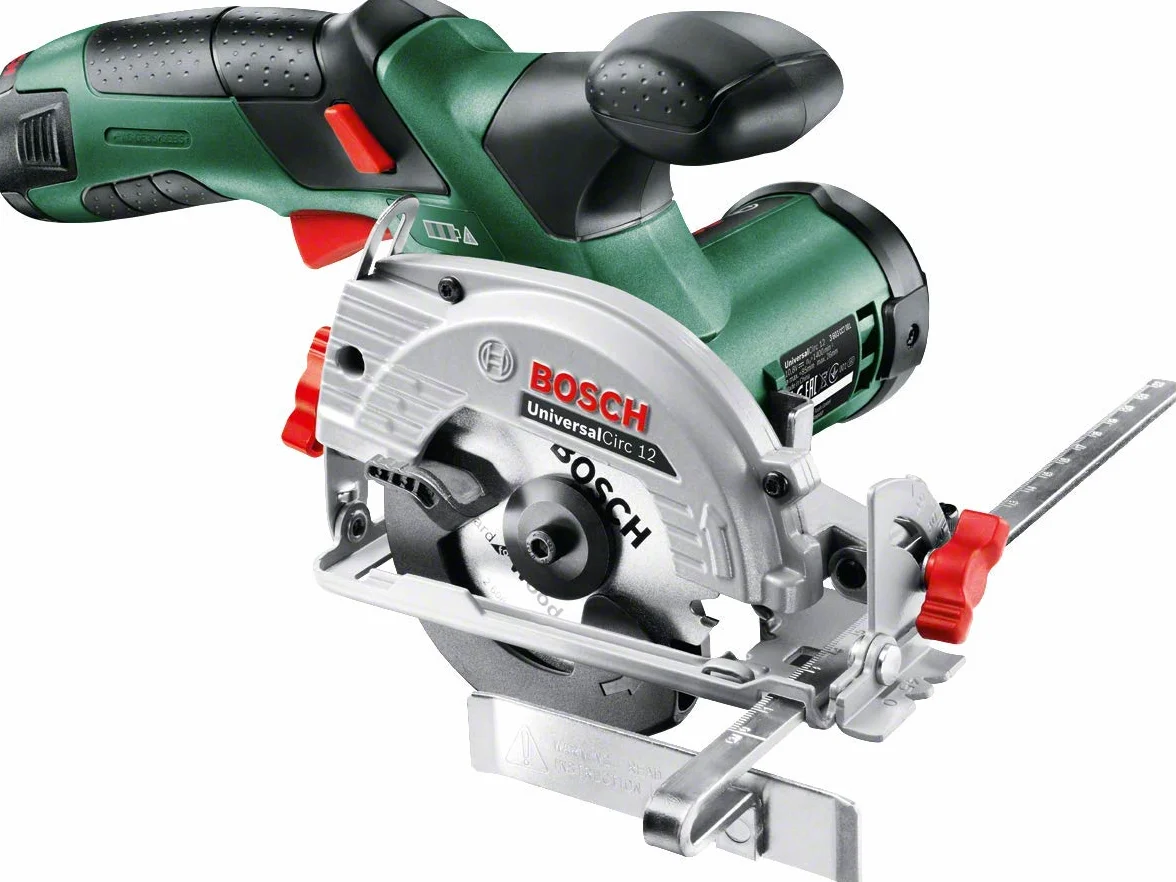Bosch Home and Garden UniversalCirc 12 akumulatorowa mini piła tarczowa akumulatorowa (bez akumulatora, 12 V, w kartonie)
