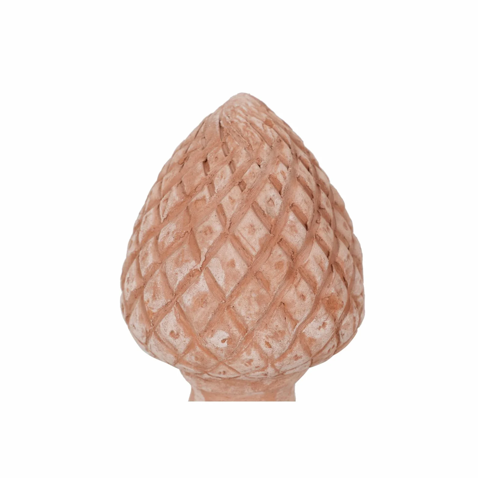 Biscottini Dekoracyjna szyszka z terakoty 27 x 15 x 15 cm | Duże ozdobne szyszki na zewnątrz Made in Italy | Wystrój domu i ogrodu
