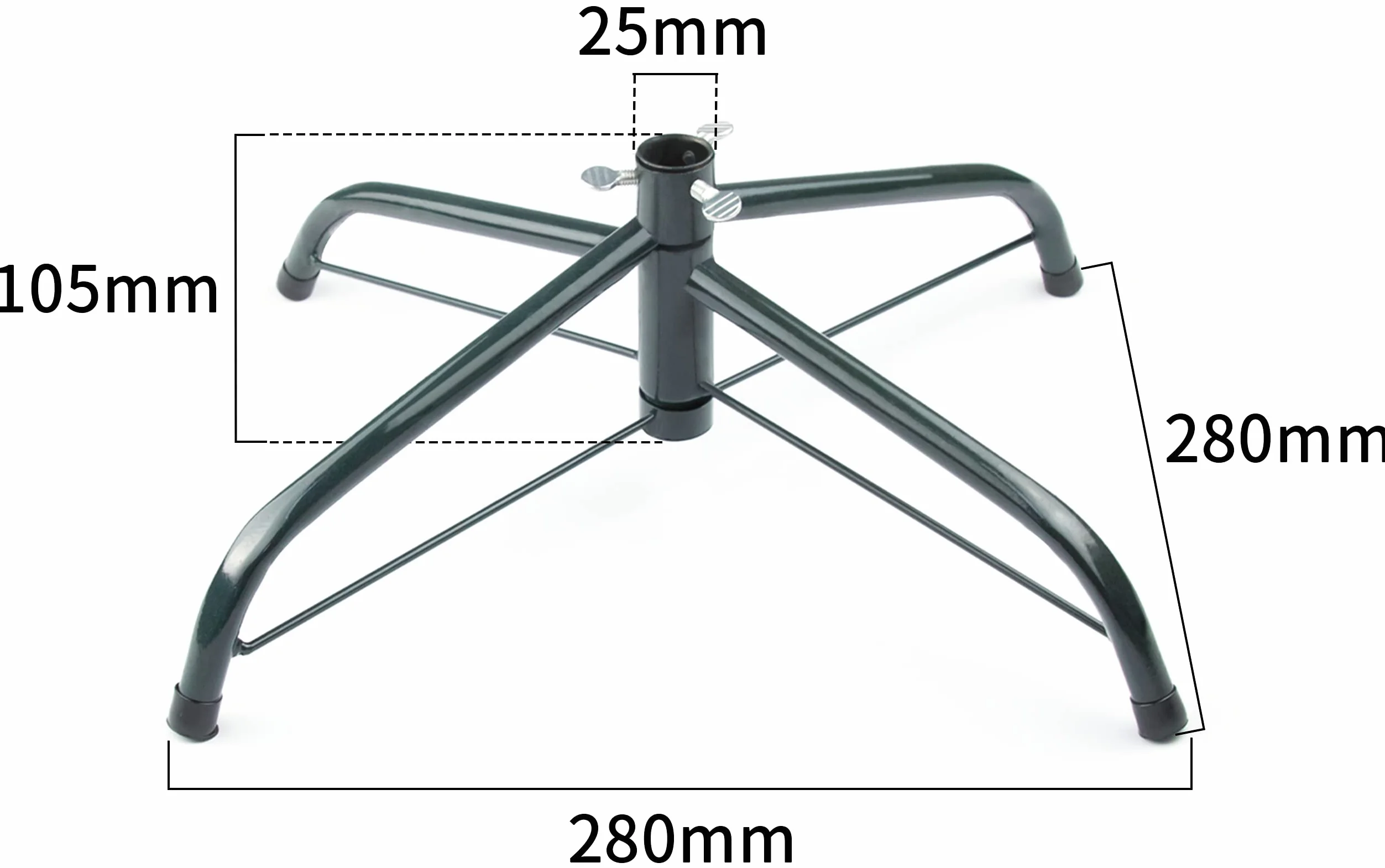Stojak na choinkę metalowy 40 cm do 50 kg składany uniwersalny 60-300 cm