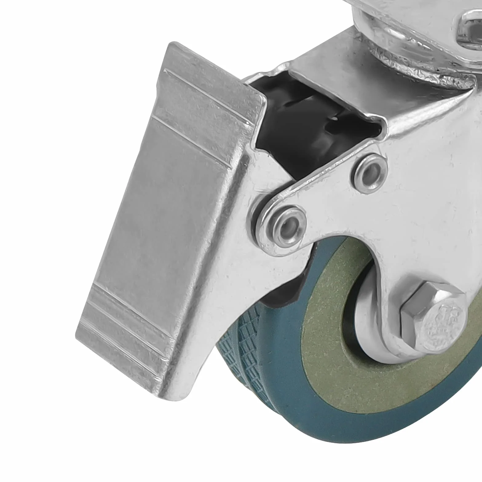 PINGEUI Zestaw 8 kółek do mebli 50 mm, obracane o 360°, kółka meblowe do dużych obciążeń, łożyska kulkowe, zestaw kółek do transportu mebli, nośność 35 kg na kółko, 4 kółka hamulcowe, 4 kółka