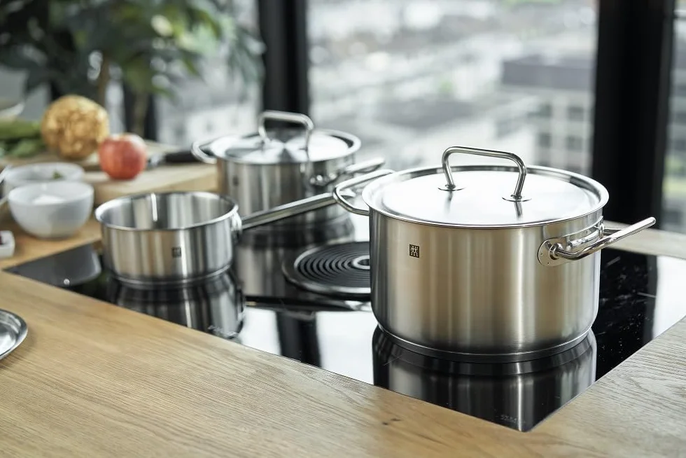 ZWILLING Kochtopf-Set, 5-tlg., 4 Deckel, Induktionsgeeignet, Edelstahl, Twin Classic