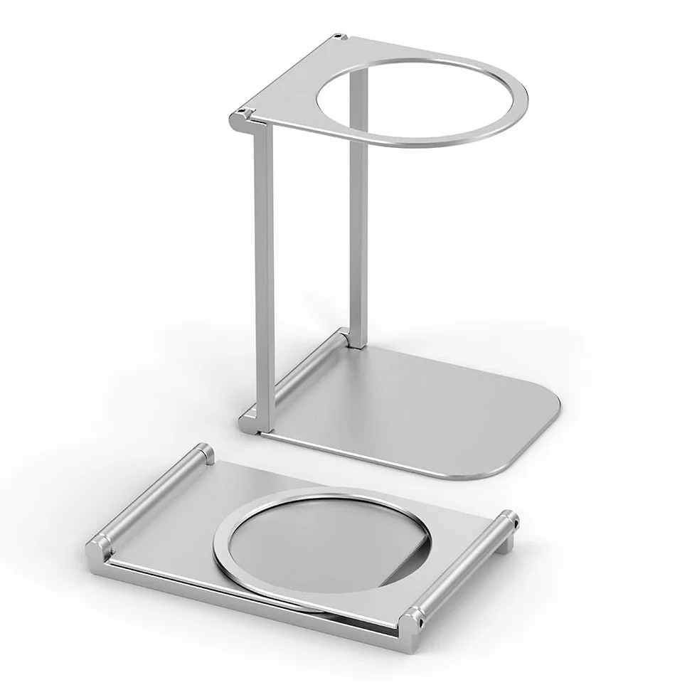 Stojak na kawę, ręcznie parzony, przenośny i składany, ze stopu aluminium, uchwyt na filtr do kawy z podstawą, nadaje się do przenośnego ekspresu do kawy ICARE KF-JN-01
