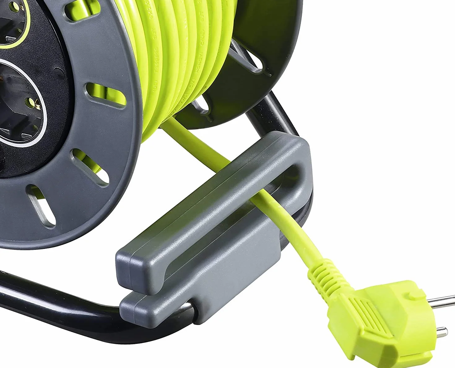 Masterplug OME25164SL-PX Rewind Cord, 3000 W, 250 V, szary/zielony pistacjowy
