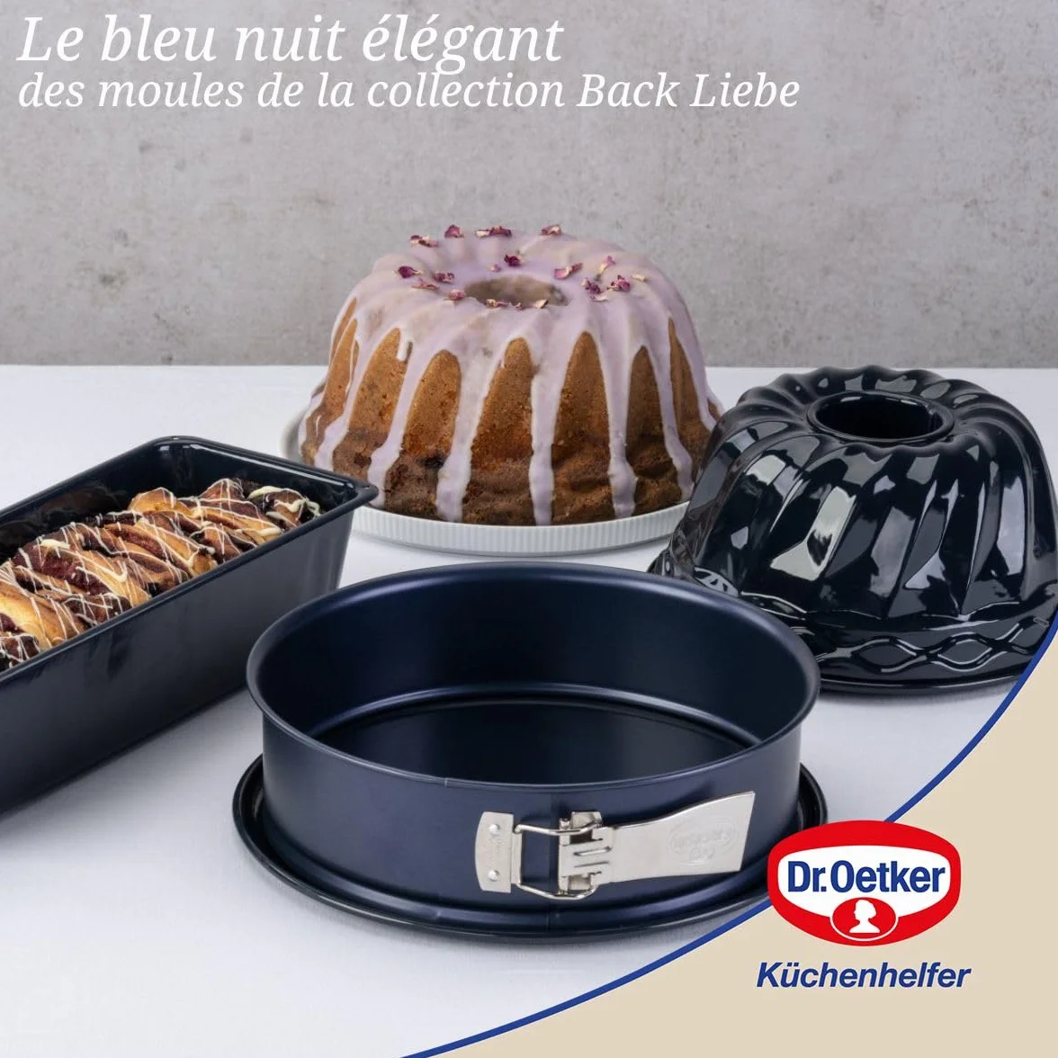 Dr. Oetker Forma do Pieczenia Płaska Niebieska Ø 28 cm