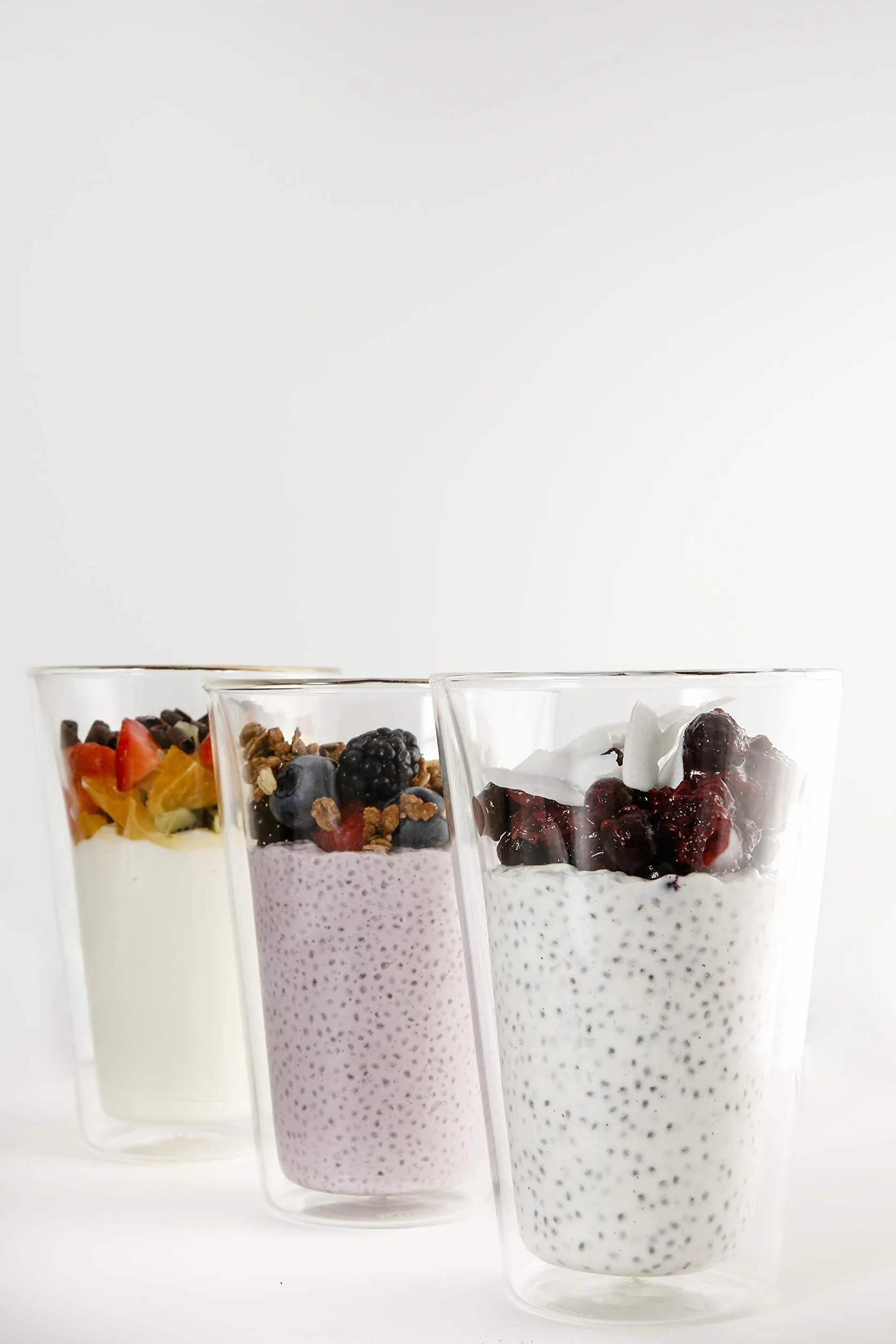 Bodum Zestaw podwójnych szklanek stołowych, szkło borokrzemowe, 0,4 l, przezroczyste, 2 sztuki