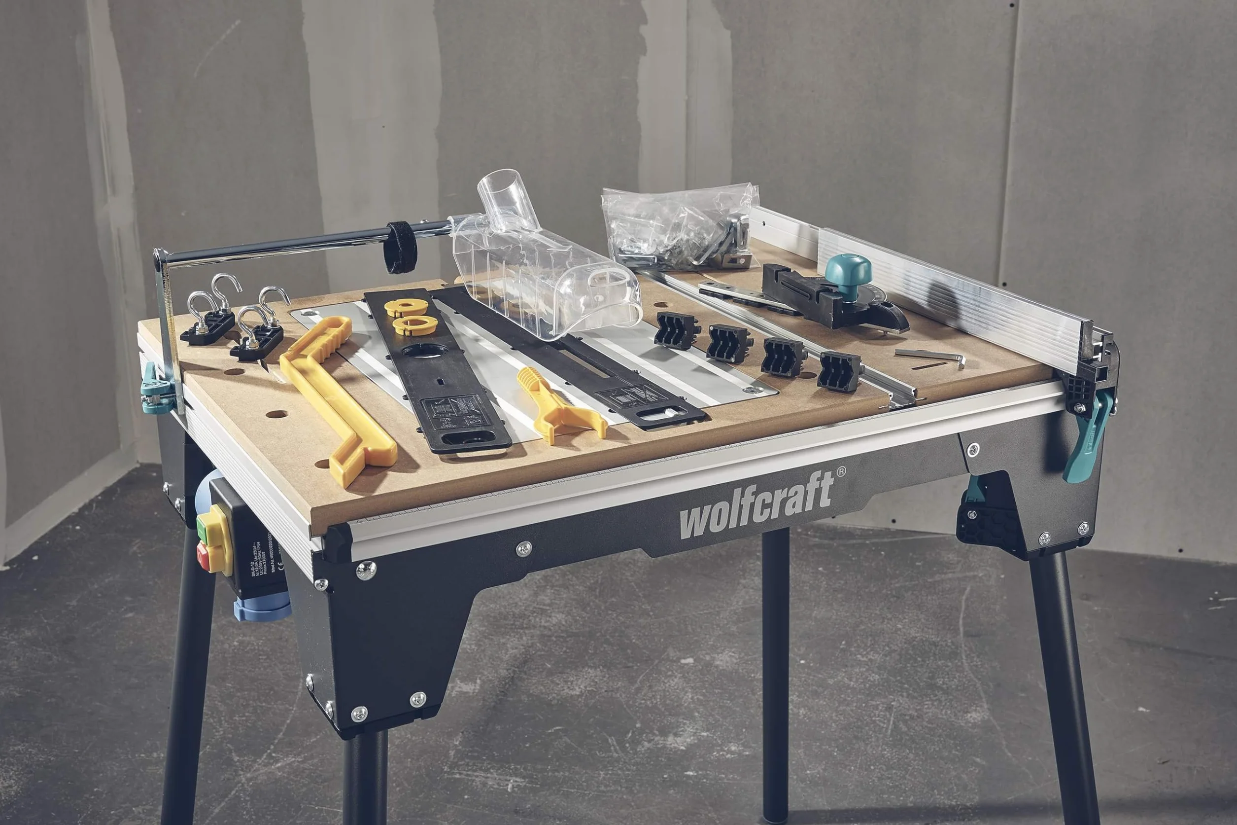 Wolfcraft 6907000 1 MASTER cut 2200 stół maszynowy 17 kg czarny, srebrny