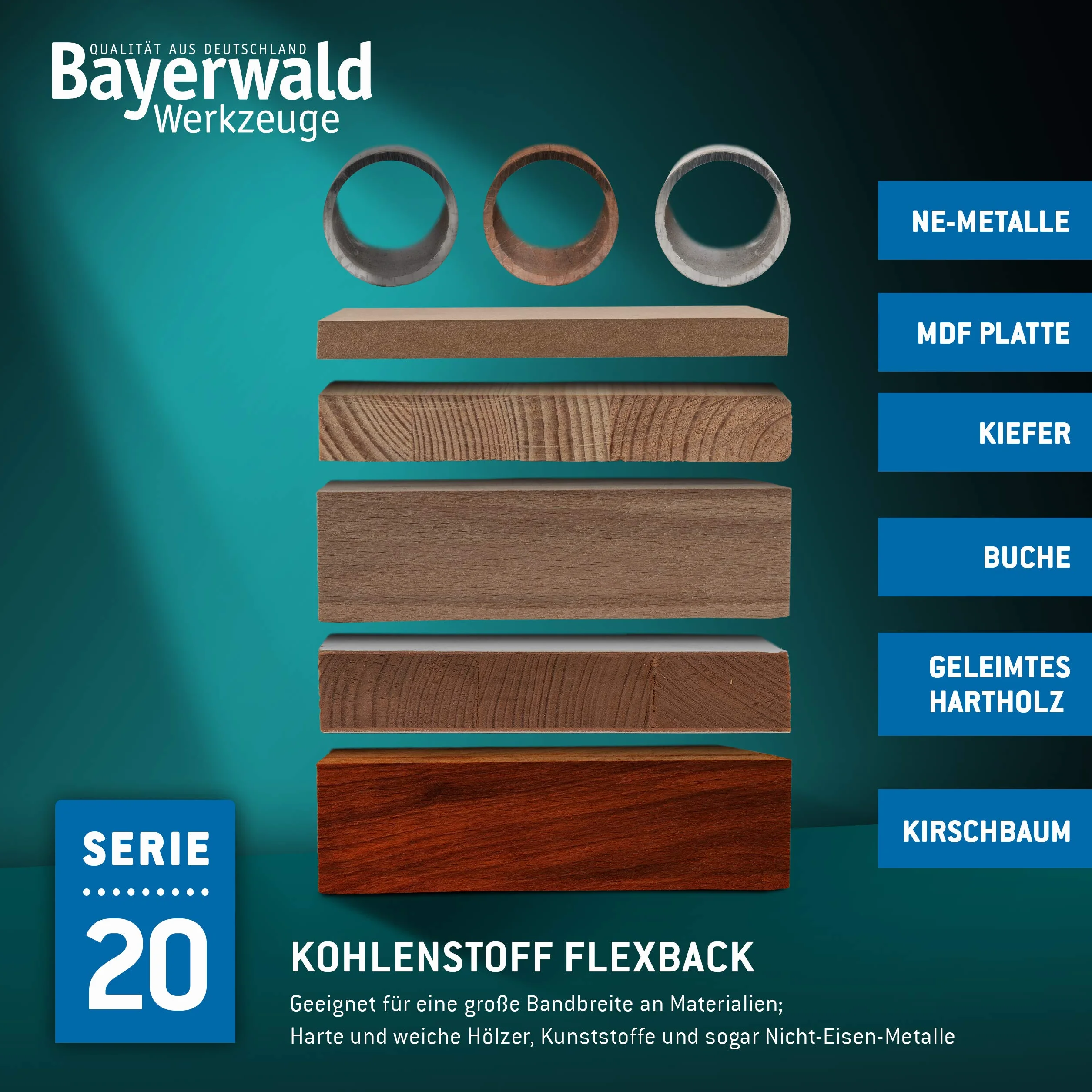 Bayerwald brzeszczot do piły taśmowej ze stali narzędziowej - 1810 x 6 x 0,36 x 6 / drewno, metale nieżelazne, tworzywo sztuczne, cienkie blachy/taśma do piły pasuje do Metabo BS4370 5370 5378