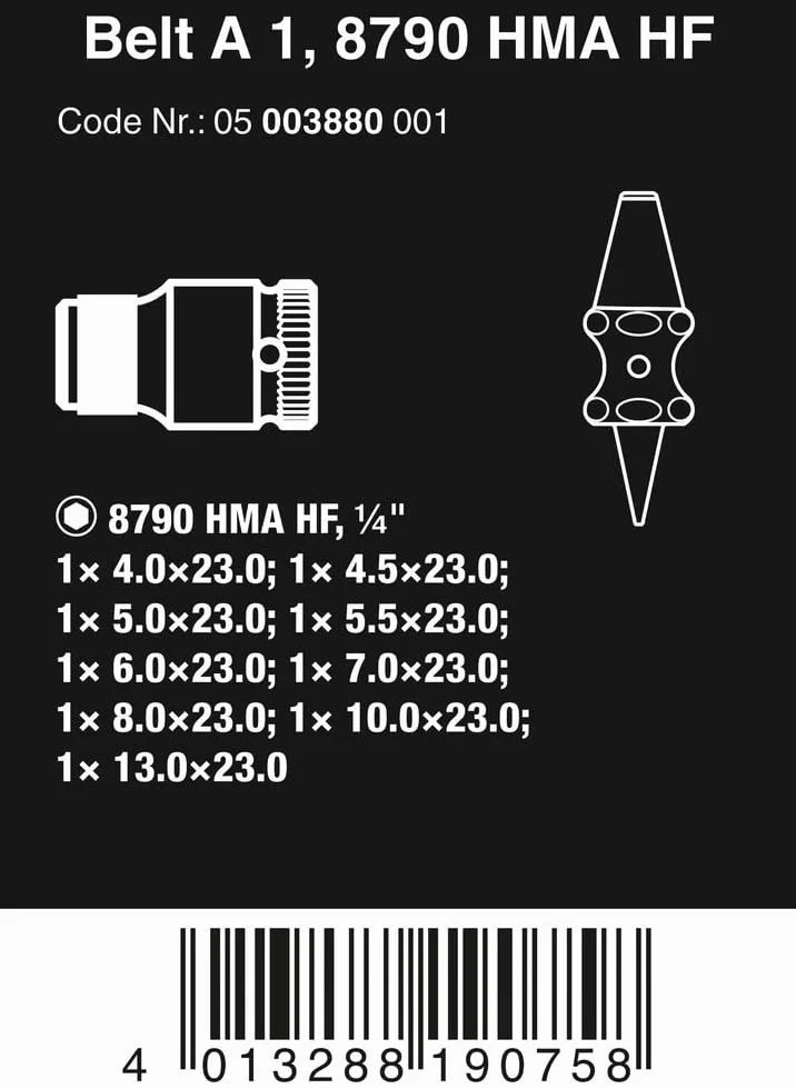 WERA-05003880001-PELL AT 1-OKLOP KLUCZY KLUCZE Z Funkcją RET. jeden rozmiar