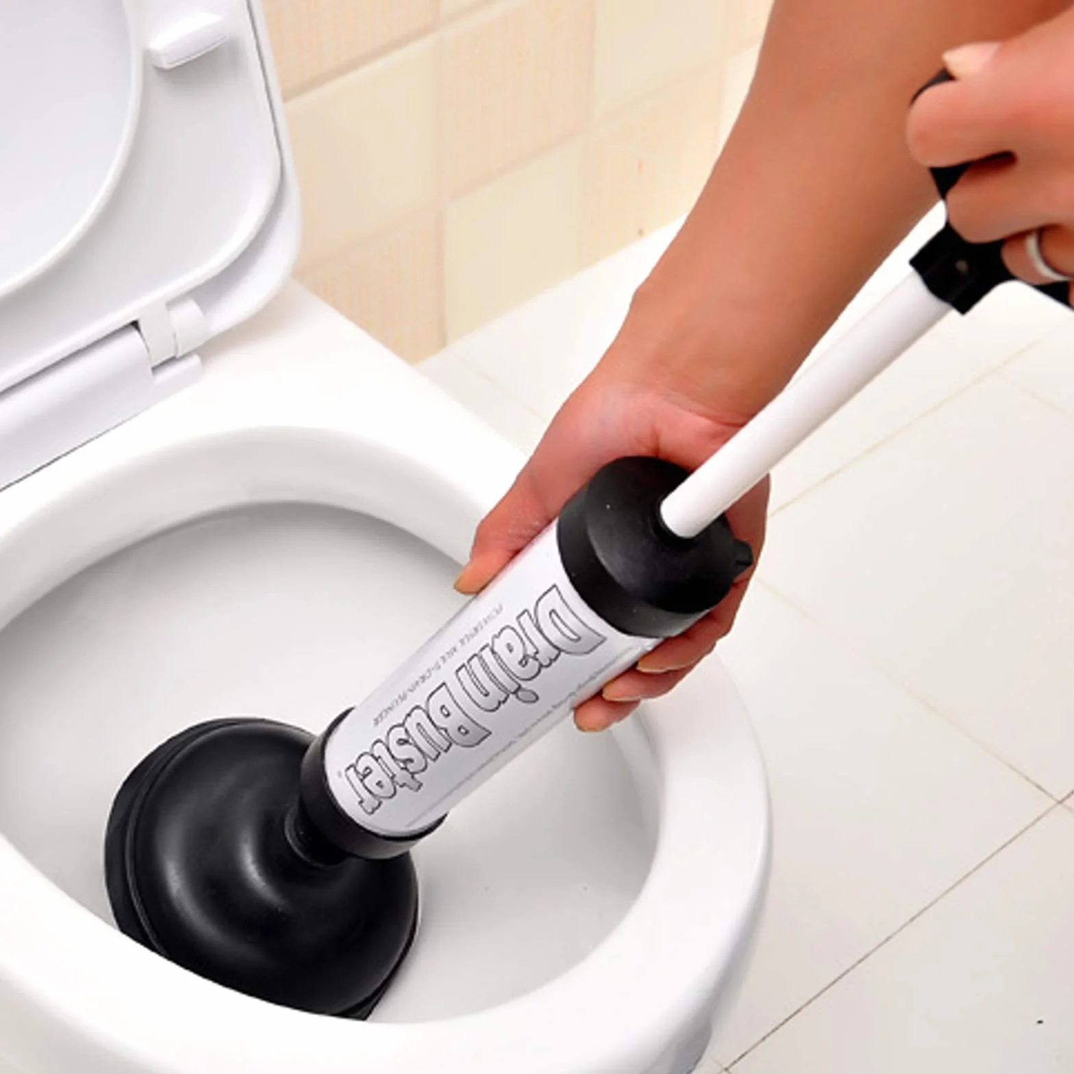 Dzwonek ssący, do czyszczenia odpływu, dzwonka ssącego, gumowy przepychacz, do WC, wydajnego czyszczenia rur, umywalki, wanny, dzwonka ssącego, do usuwania zatorów rur w łazience, kuchni i toalecie