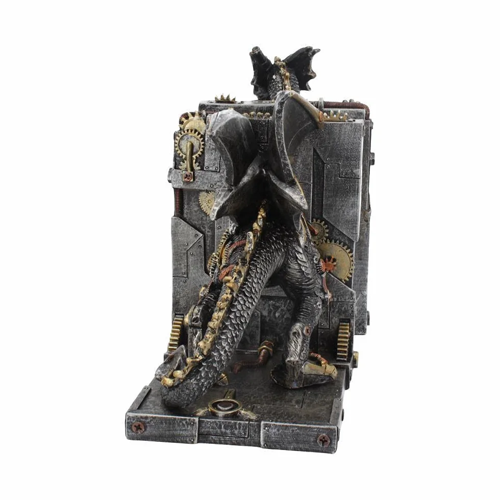 Nemesis Now Dracus Machina podpórki na książki 27 cm, brąz