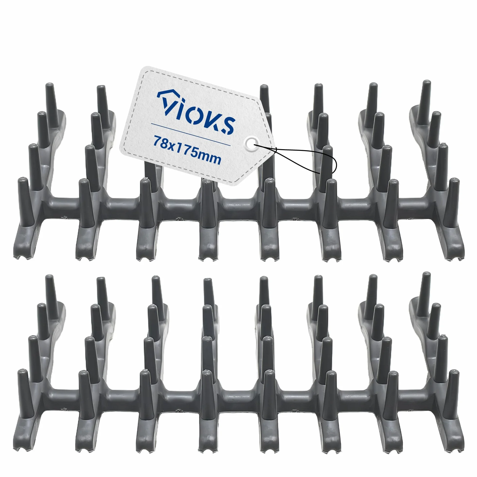 VIOKS 2 x wkład górny do kosza zamiennego do AEG Electrоlux 138018410/9 1380184109 138018400/0 1380184000 uchwyt talerza do zmywarki do naczyń 175 x 80 x 30 mm