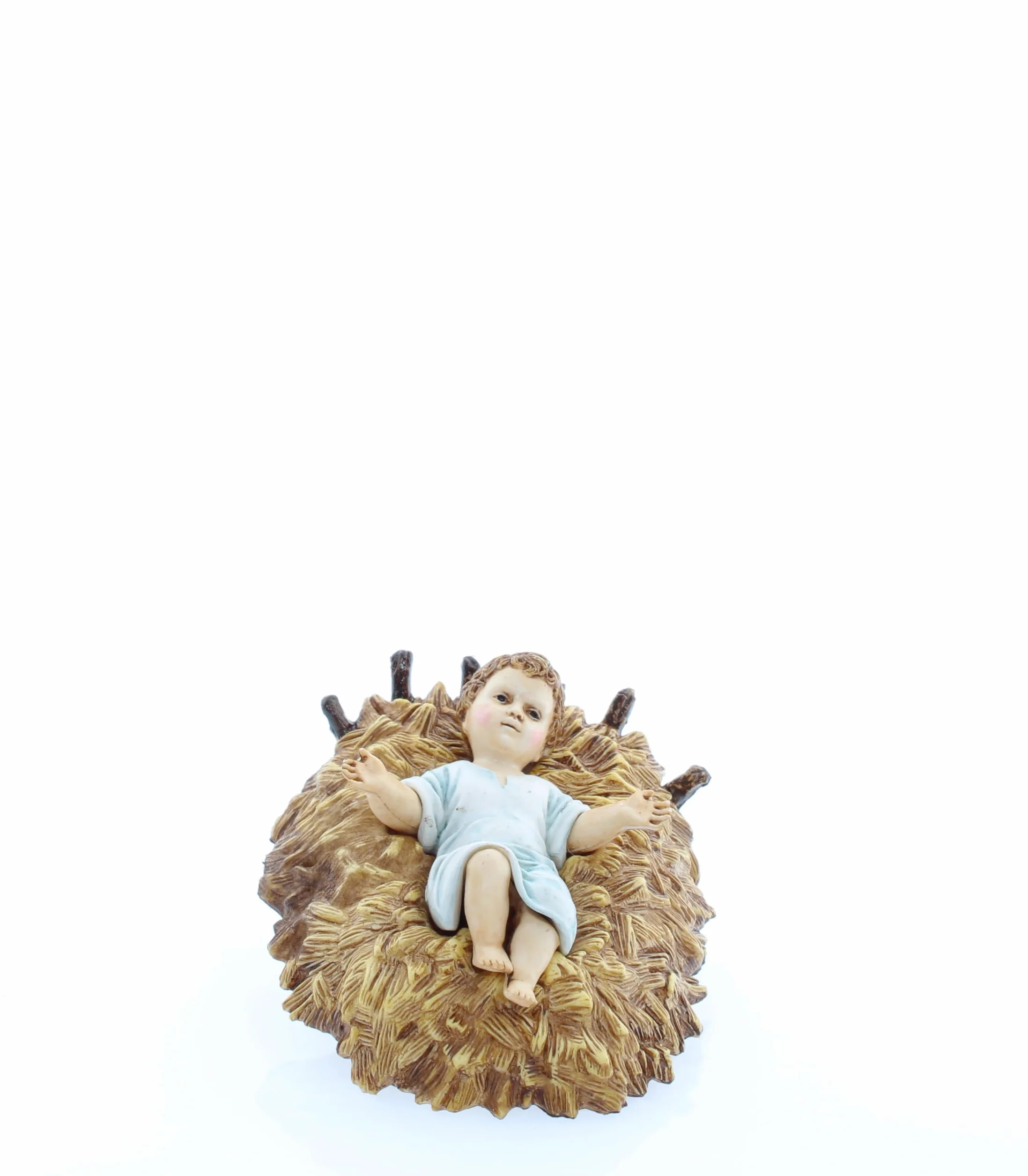 Moranduzzo Szopka, 6 figurek do szopki, 13 cm, skala 1:15, niezniszczalne figurki szopki, styl z XVIII wieku, ręcznie wykończony obraz, oficjalny produkt, wyprodukowano we Włoszech, rzeźbiarz M. Landi