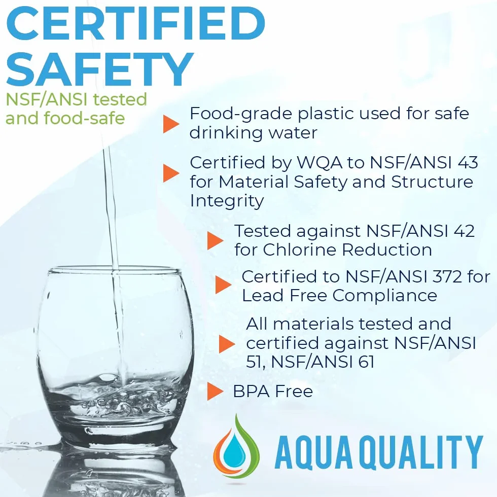 Aqua Quality Inline filtry do wody do lodówki kompatybilne z Samsung GE Daewoo LG Beko Bosch Hotpoint, ciesz się wspaniałą wodą smakową za ułamek ceny oryginałów